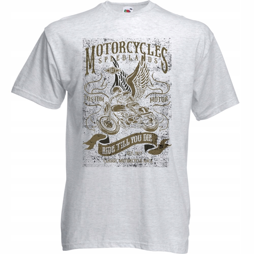 

Koszulka motocykl motor motocyklista S ash szara