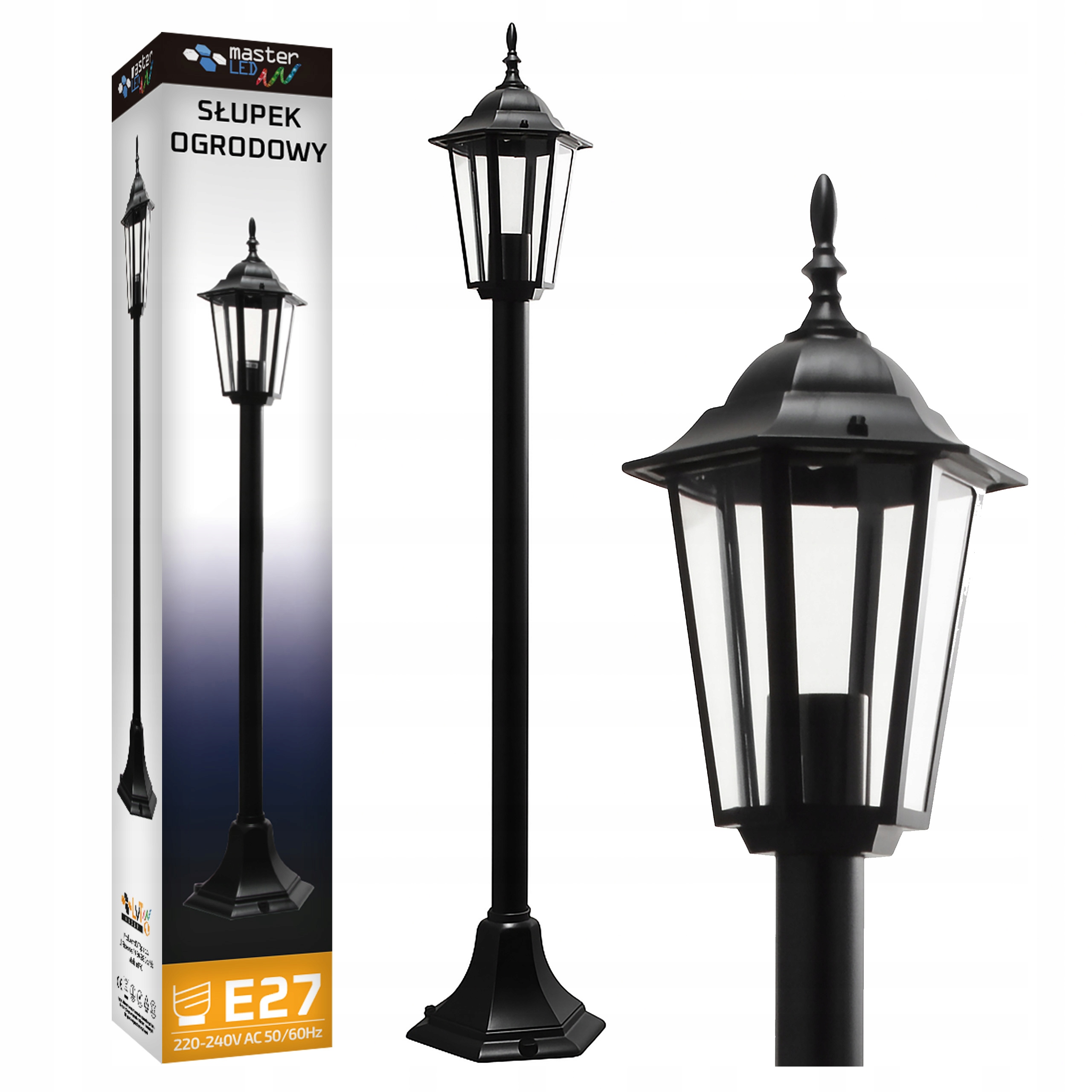 Lampa Led Ogrodowa 100cm zewnętrzna słupek stojąca E27 Led