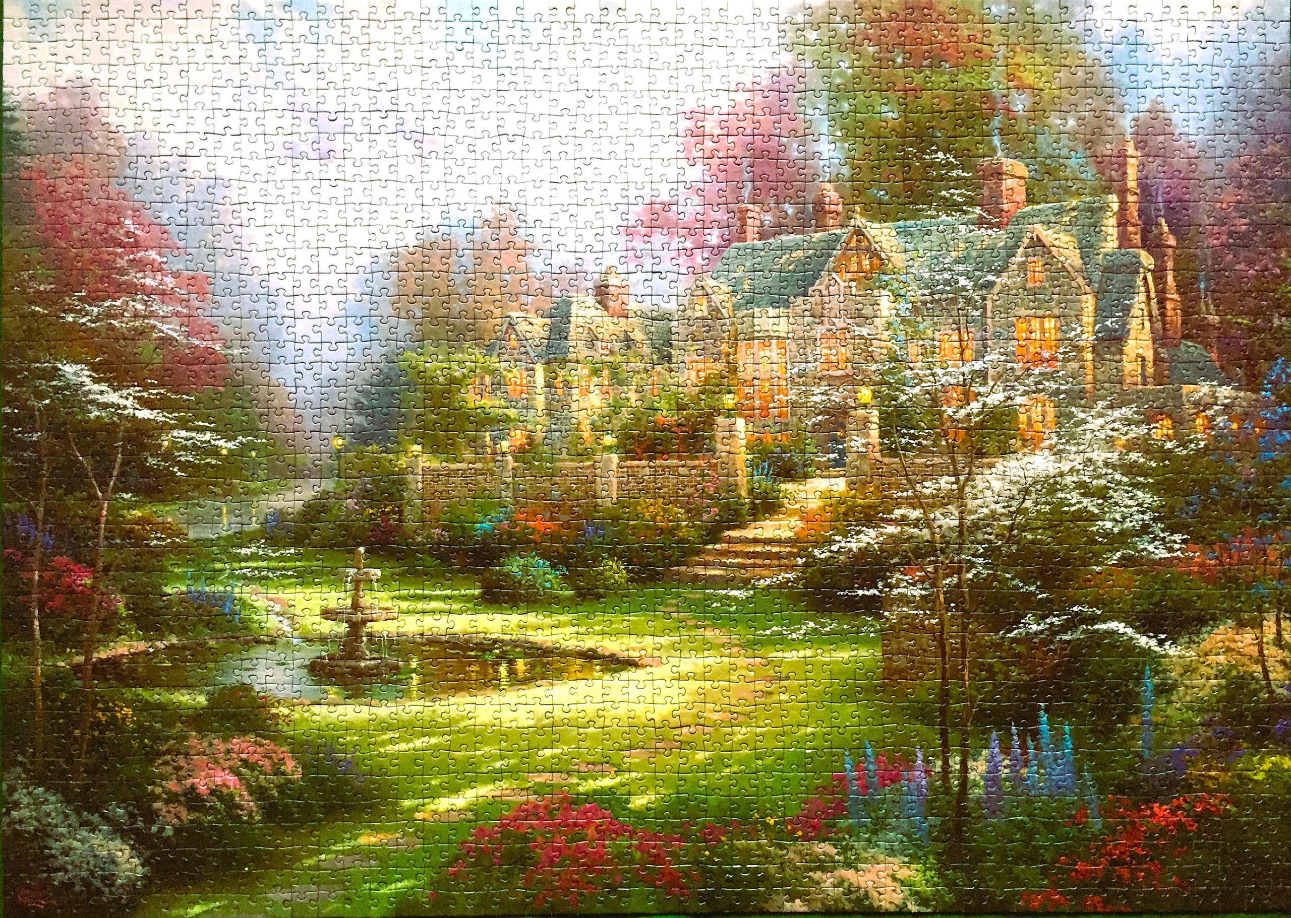 Puzzle Schmidt 2000 "Gardens Beyond Spring Gate" Thomas Kinkade Unikat! EAN (GTIN) 4001504574536