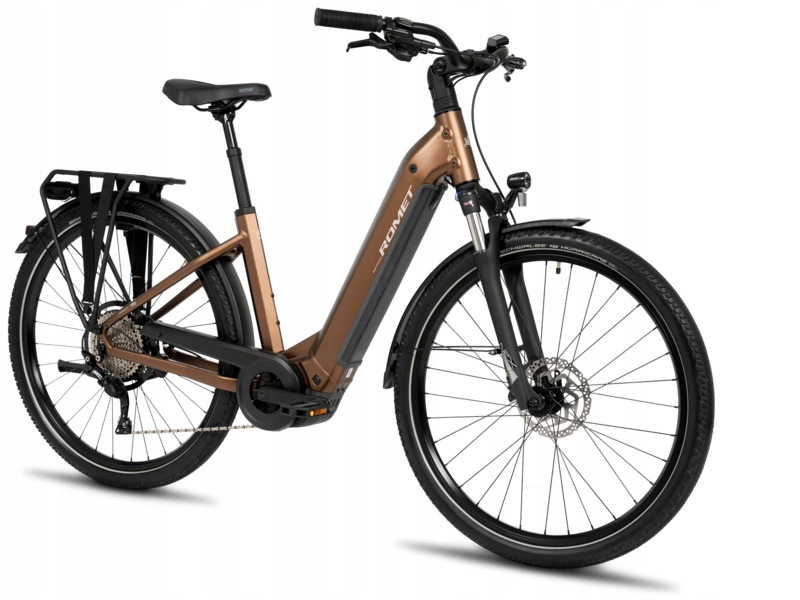 Rower elektryczny Romet E-Modeco Urb 3.5 28192456-A U19 28 cali Brązowy