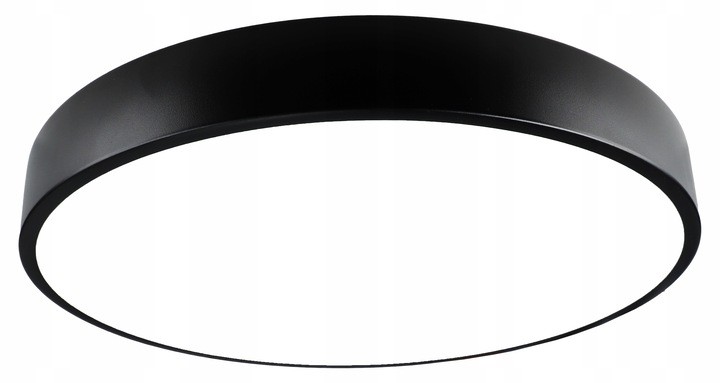 stropní svítidlo Led Stropní Svítidlo Kulatá Černá Dálkový Ovladač 3 Barvy 40 CM Moderní