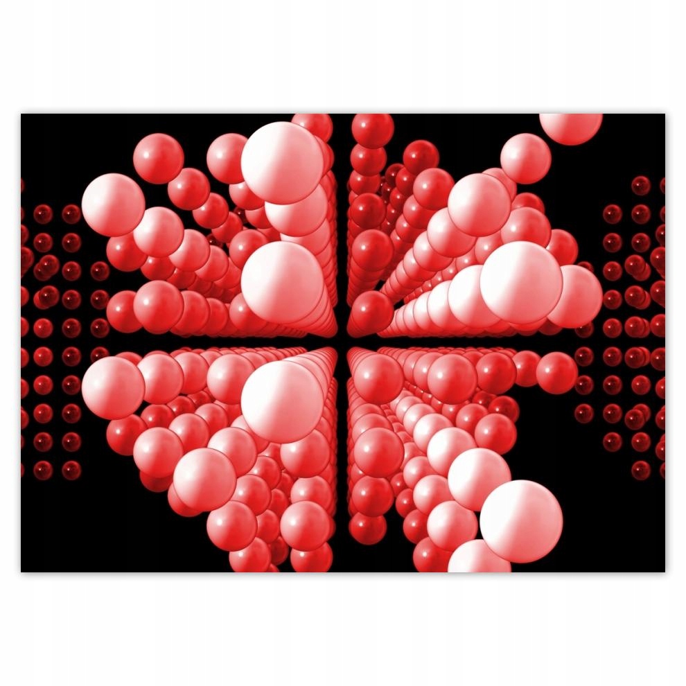 

Plakaty 70x50 Czerwone kulki Matrix