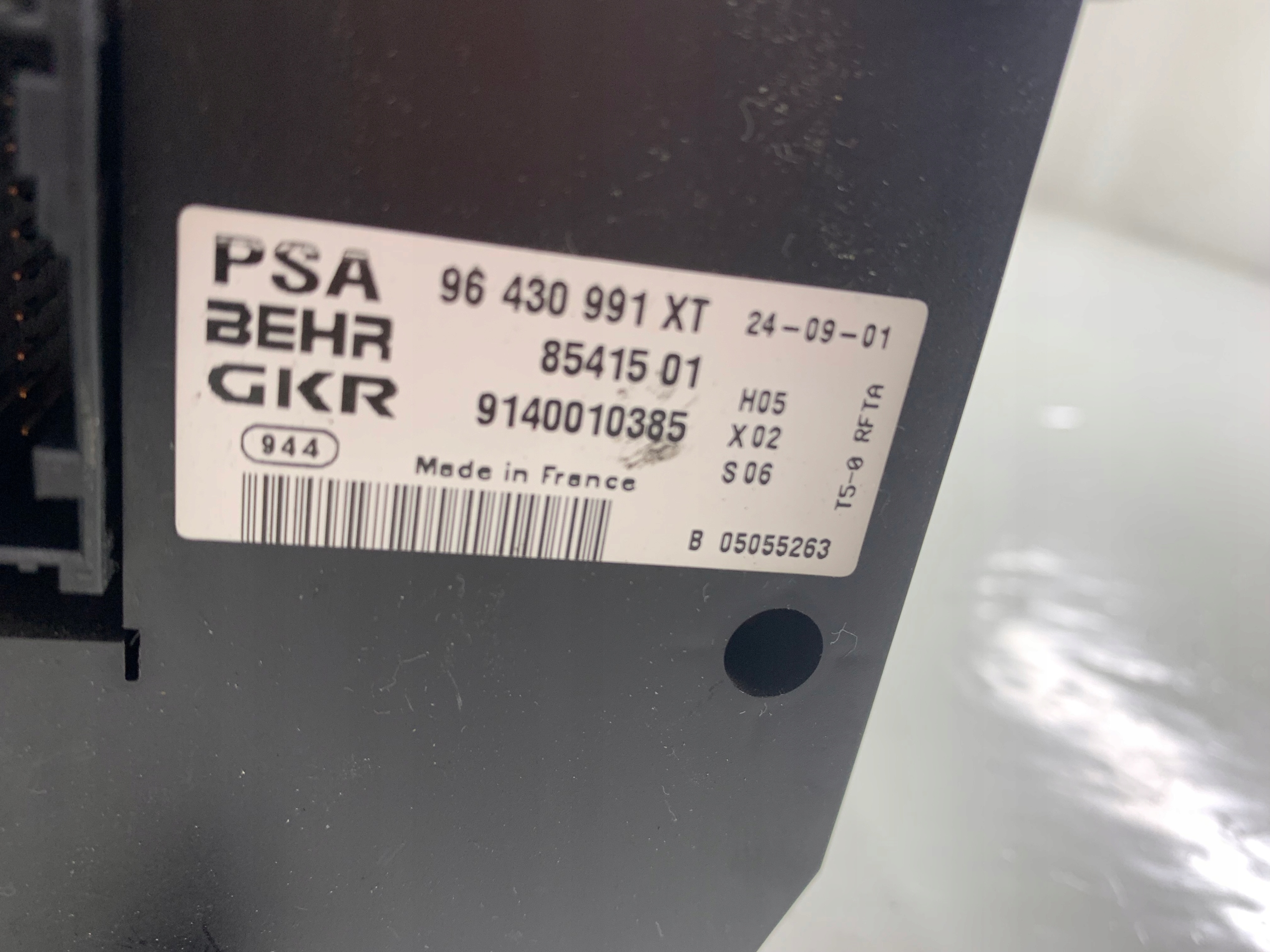 PEUGEOT 307 COMANDI CLIMA 96430991XT