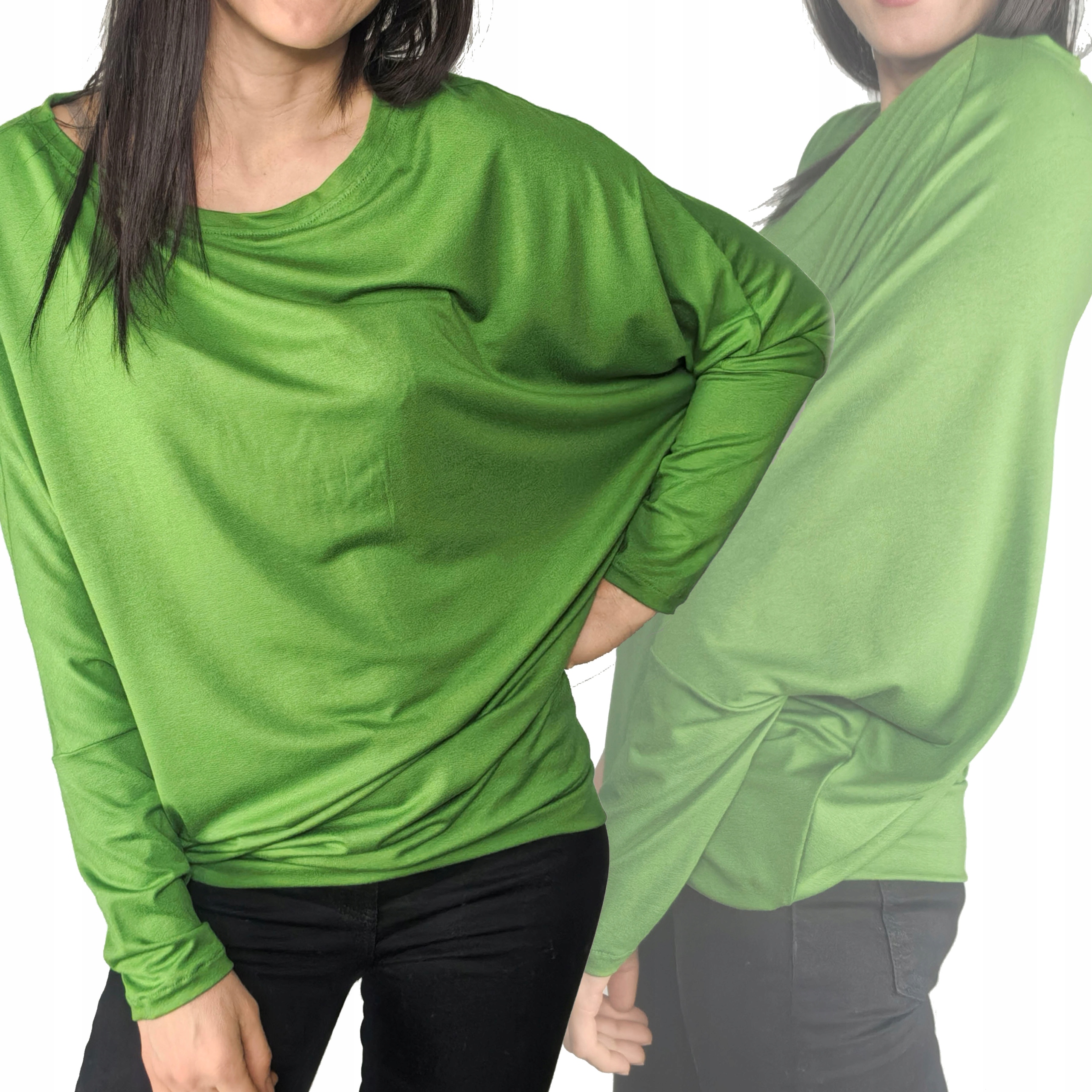 bluzka longsleeve wiskoza oversize rozmiary Polska 1550 Rita L