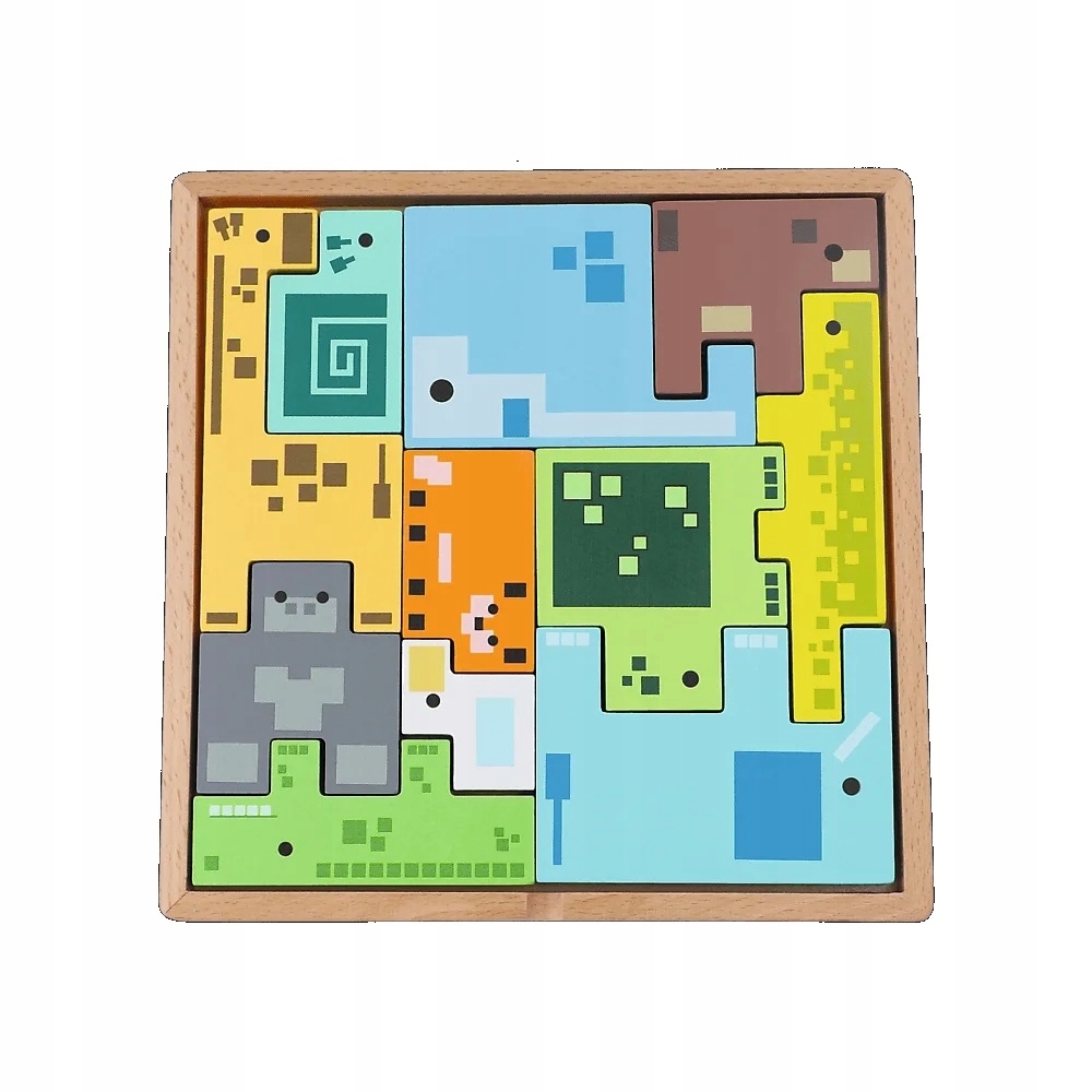 Trefl puzzle drewniane amig wka pixel minecraft 5900511616408