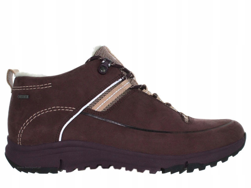 Półbuty Clarks Tri Fern skórzane Goretex bordo 37