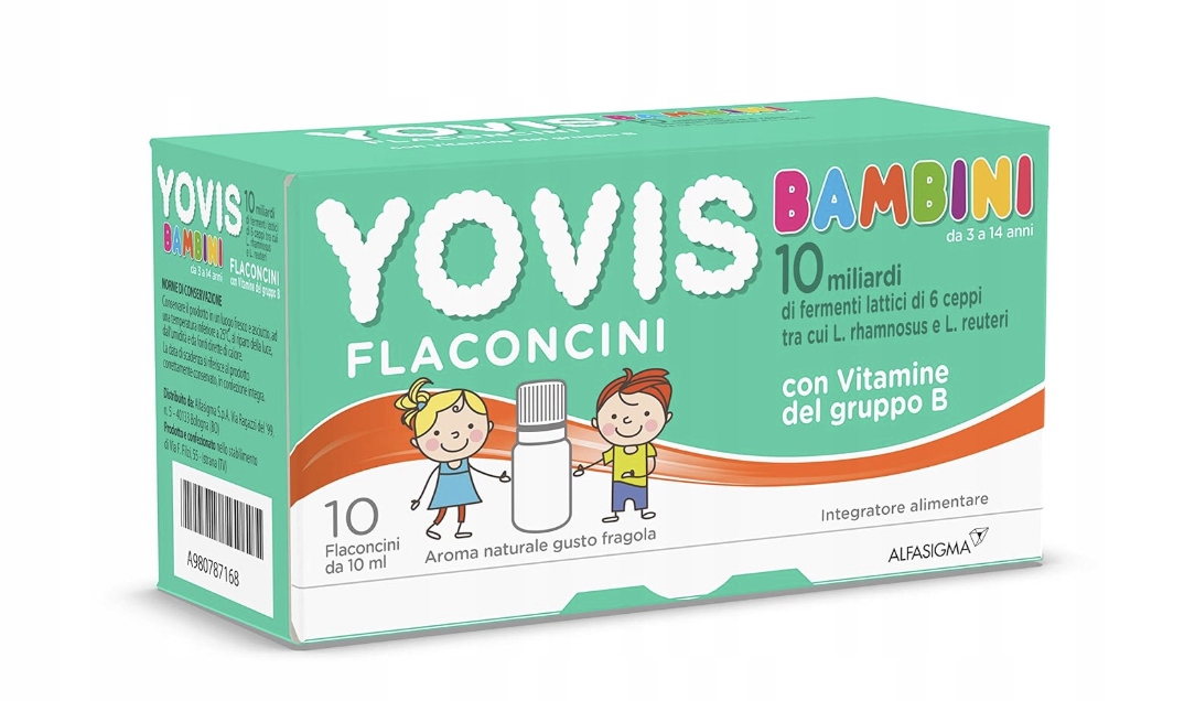 Probiotyk WŁOSKI prebiotyk Yovis Bambini 10x10ml ODPORNOŚĆ flory jelitowej