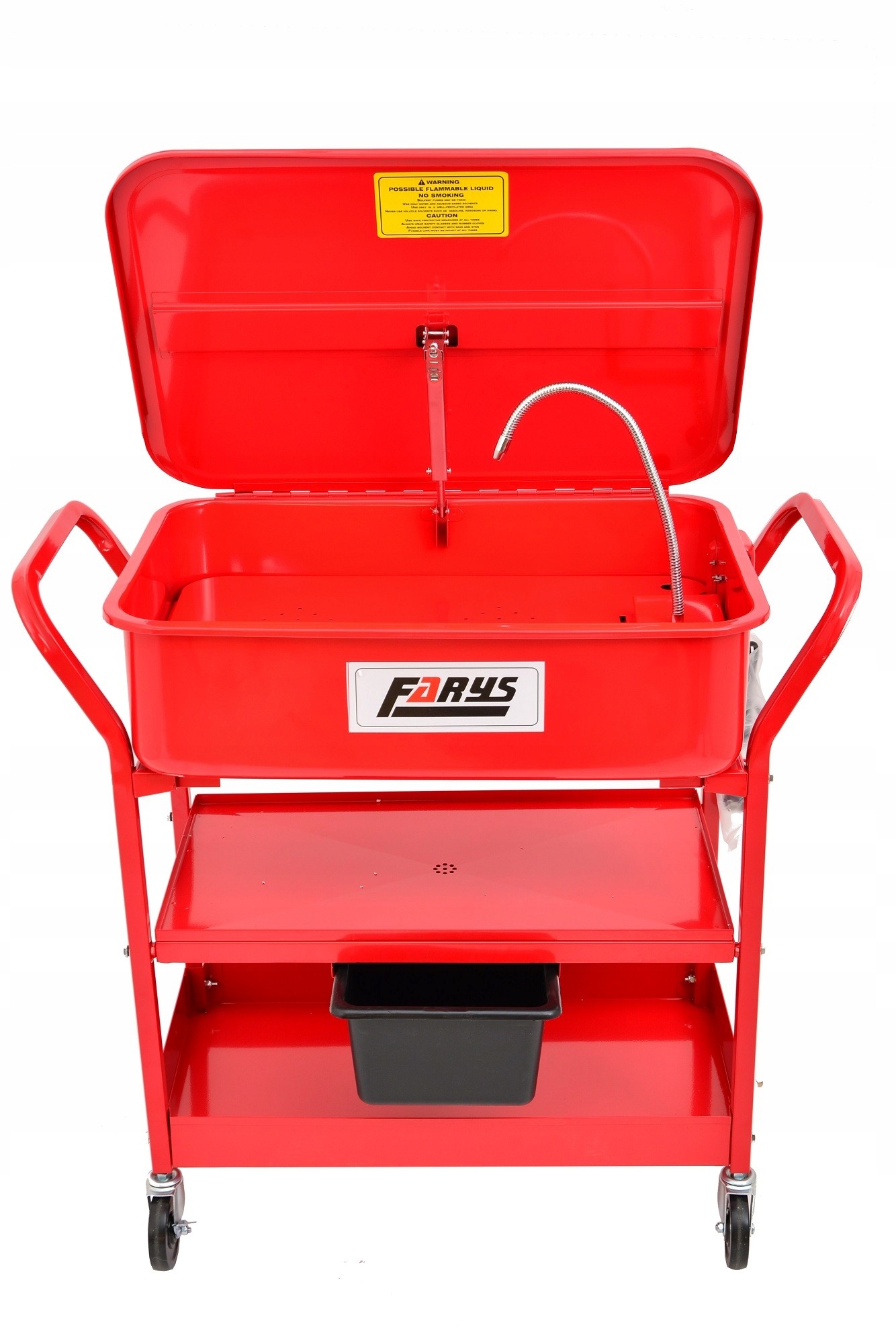 Myjka warsztatowa 75l czerwona mobilna FR8005