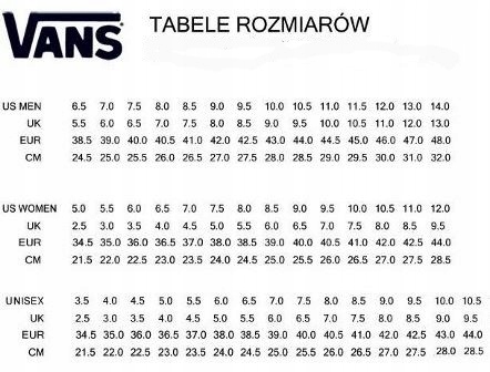 BUTY TRAMPKI VANS VN0A38ENMR2 TENISÓWKI 39 Rozmiar 39