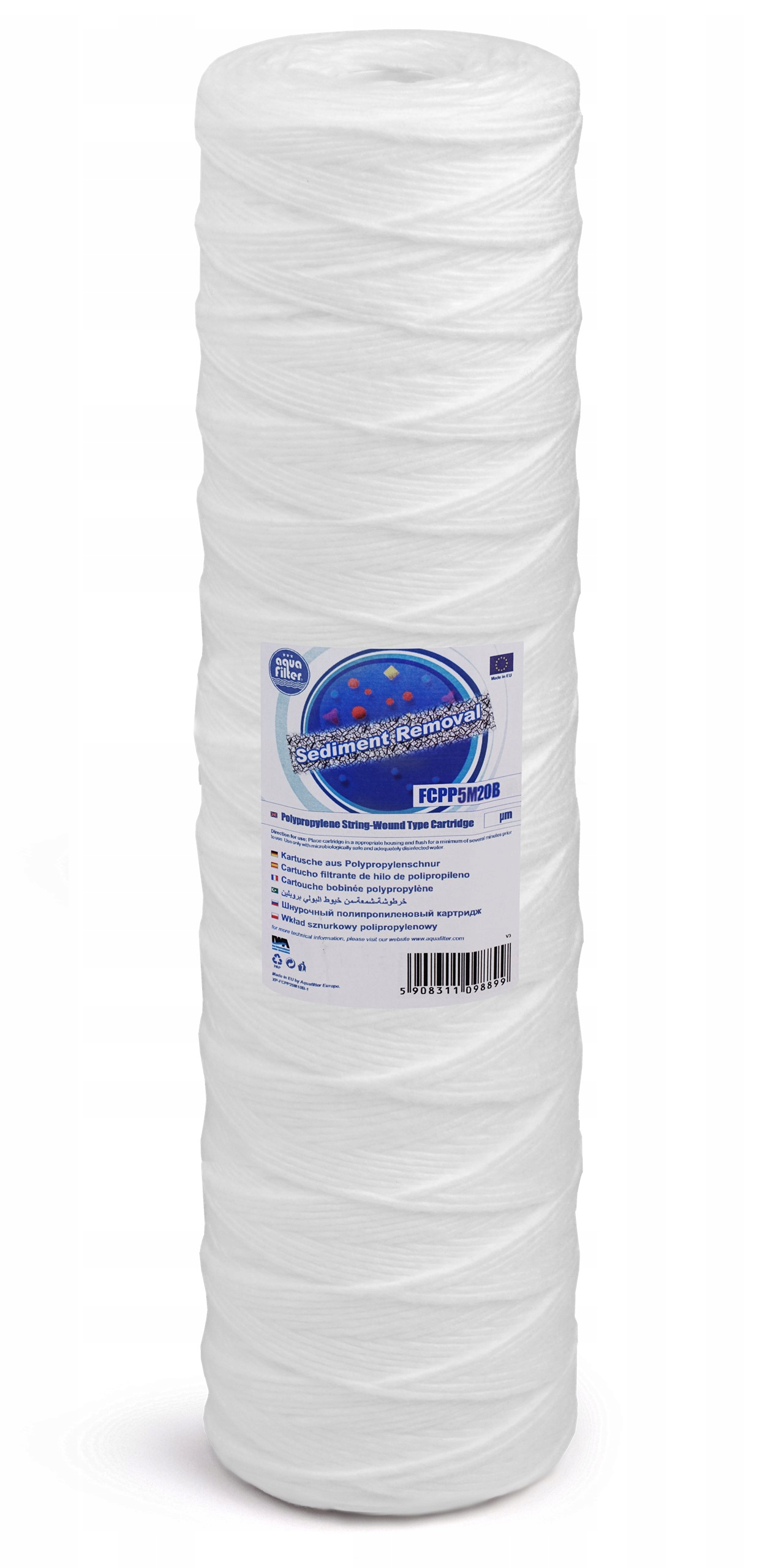 FCPP5M20B Wkład sznurkowy filtr do wody AQUAFILTER Kod producenta FCPP5M20B