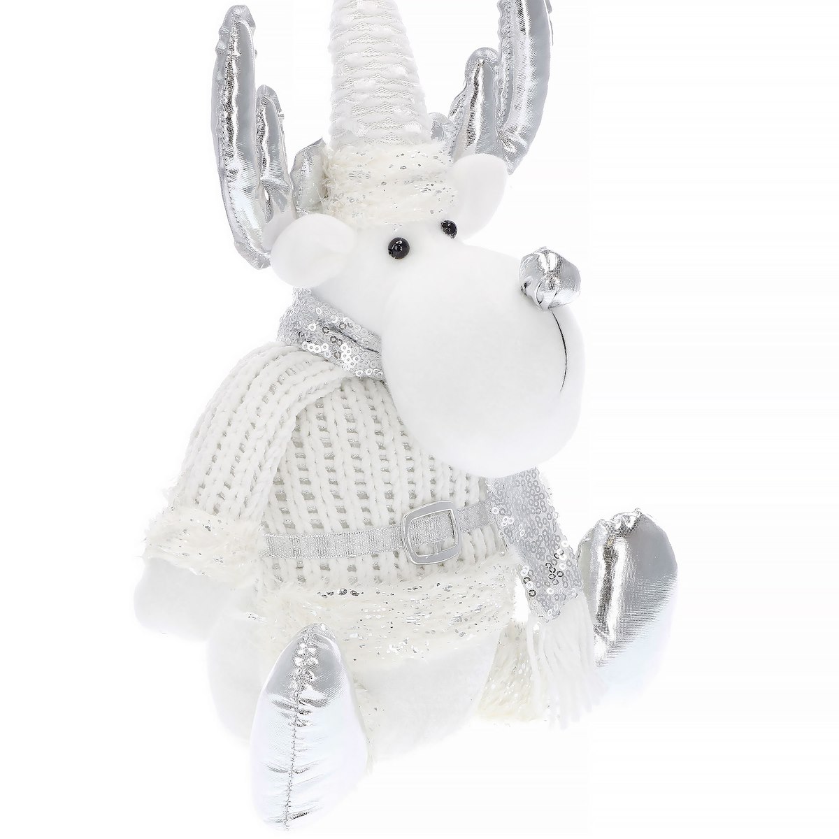 FIGURKA ŚWIĄTECZNA RENIFER ŁOŚ 37 CM OZDOBA DEKORACJA NA PREZENT