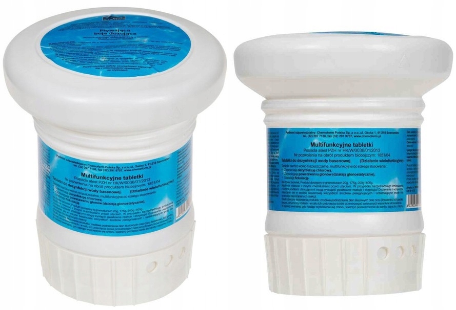 BOJA DOZUJĄCA PŁYWAJĄCA CHLOR TABLETKA MULTIFUNKCYJNA BASENU JACUZZI PŁYWAK Marka Planet pool