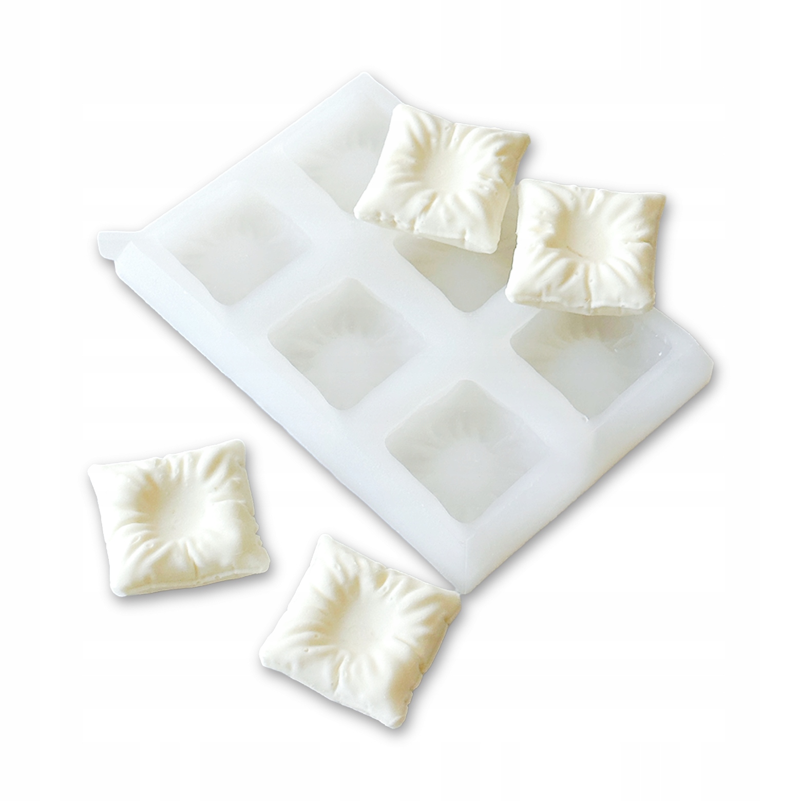 Levně Silikonová forma ručně vyráběného Polštář „Pillow Square Mini“ 6x20 ml Dinara Kasko