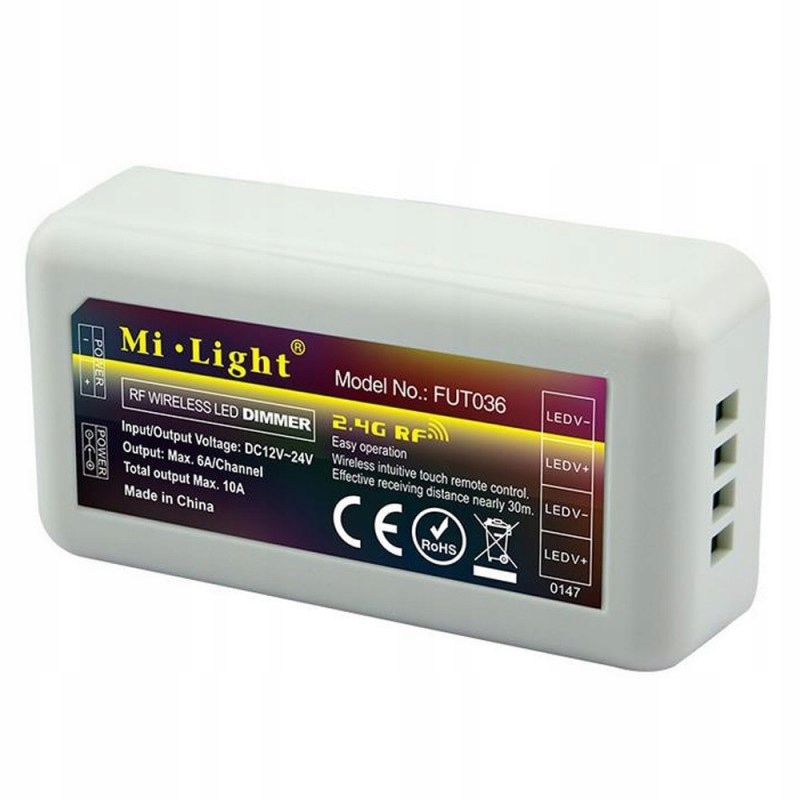 

Sterownik Do Taśmy Led Mono Radiowy 2,4G Mi-Light