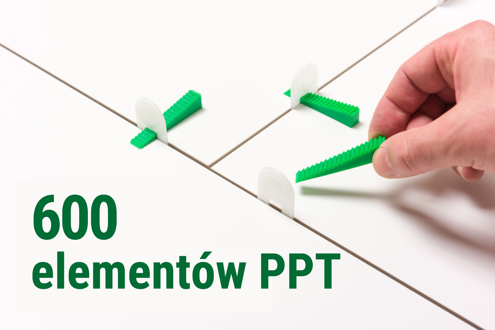 

System poziomowania płytek Ppt zestaw 600 szt