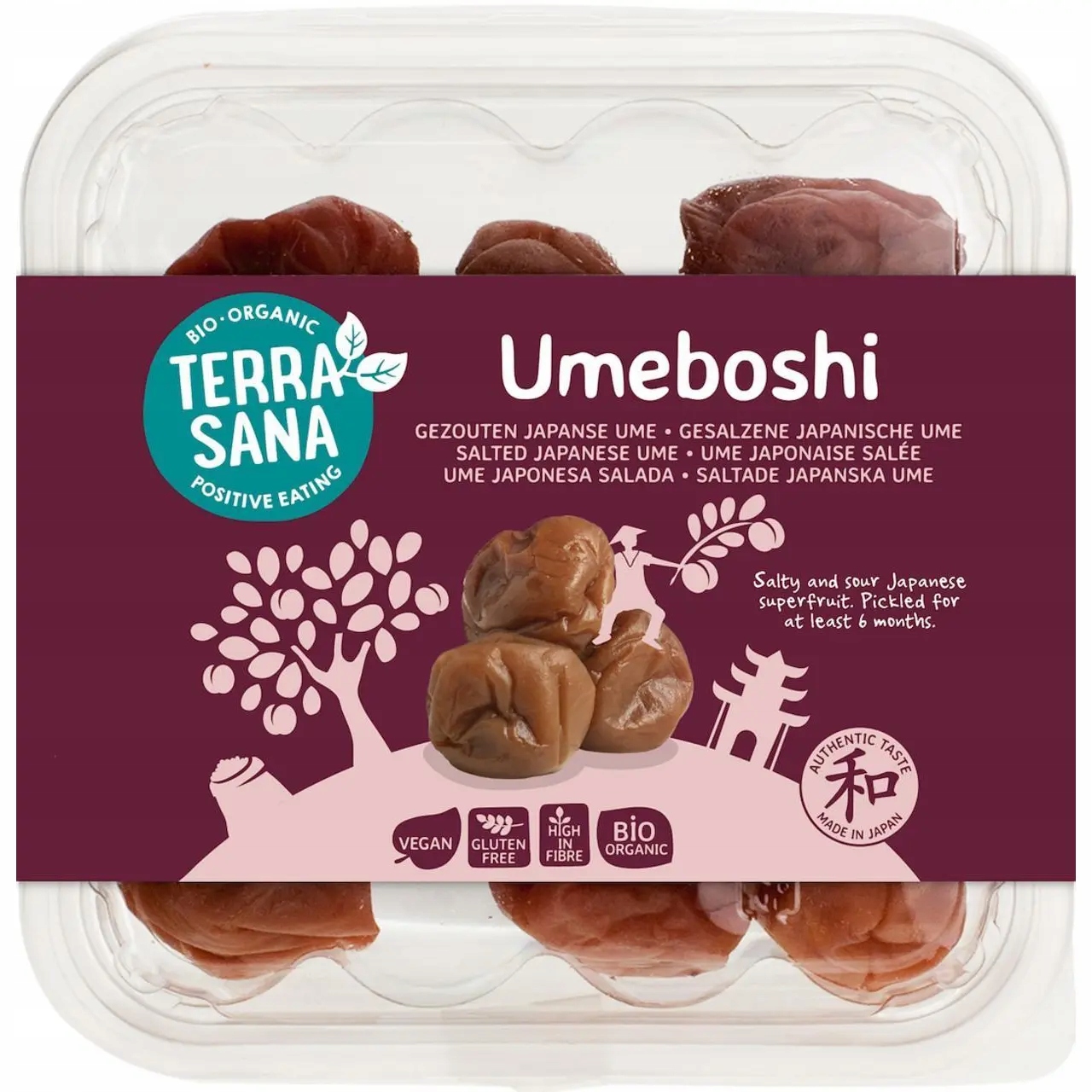Umeboshi (meruňky Japonské Kysané) Bezgutenové Bio 150 g Terrasana