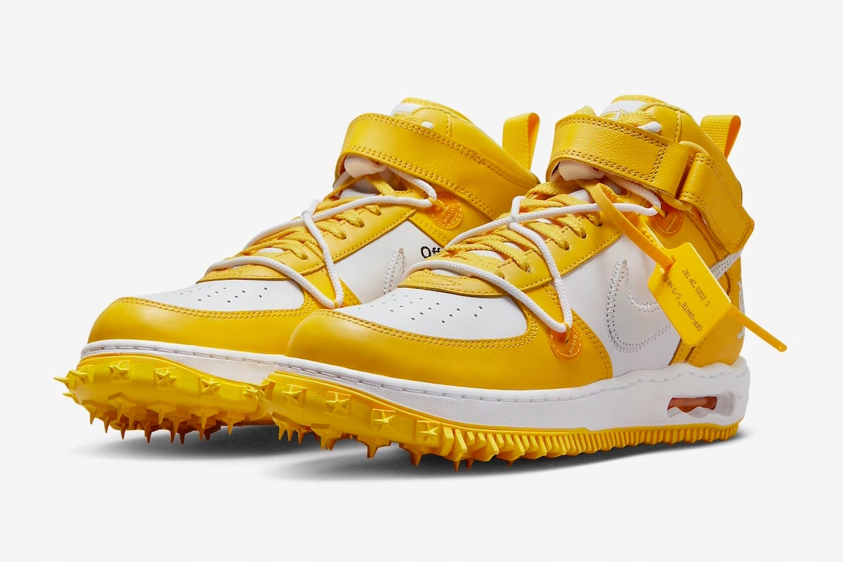 Buty Nike Air Force 1 Mid x Off-White Varsity Maize Rozmiar 39 Oryginalne