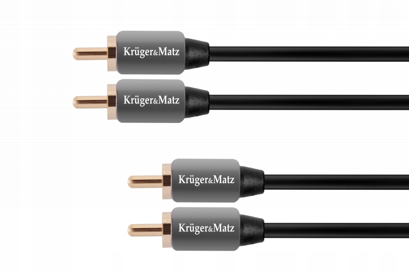 Kabel Kruger&matz KM0304 2x RCA (cinch) - 2x RCA (cinch) 1 m Marka Kruger&matz
