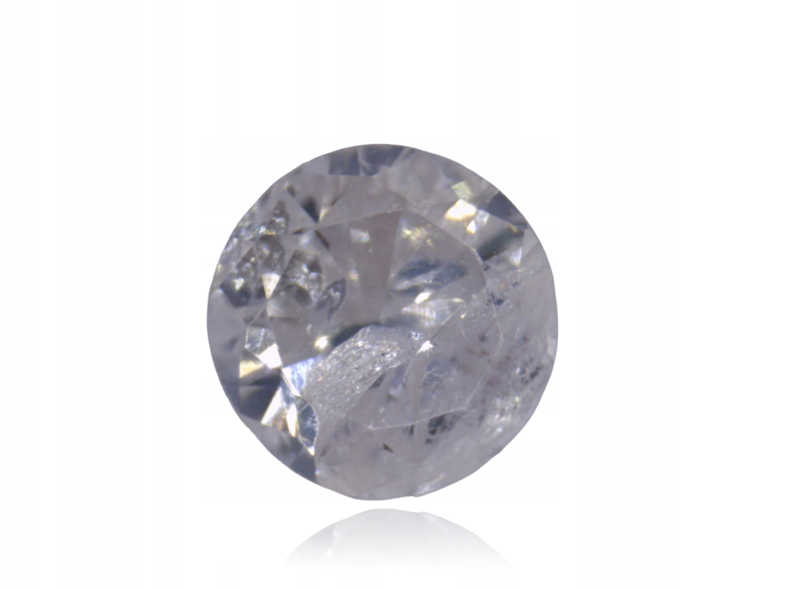 Přírodní Diamond 0.03ct Grey Briliant I3 eCertifikát Wbd