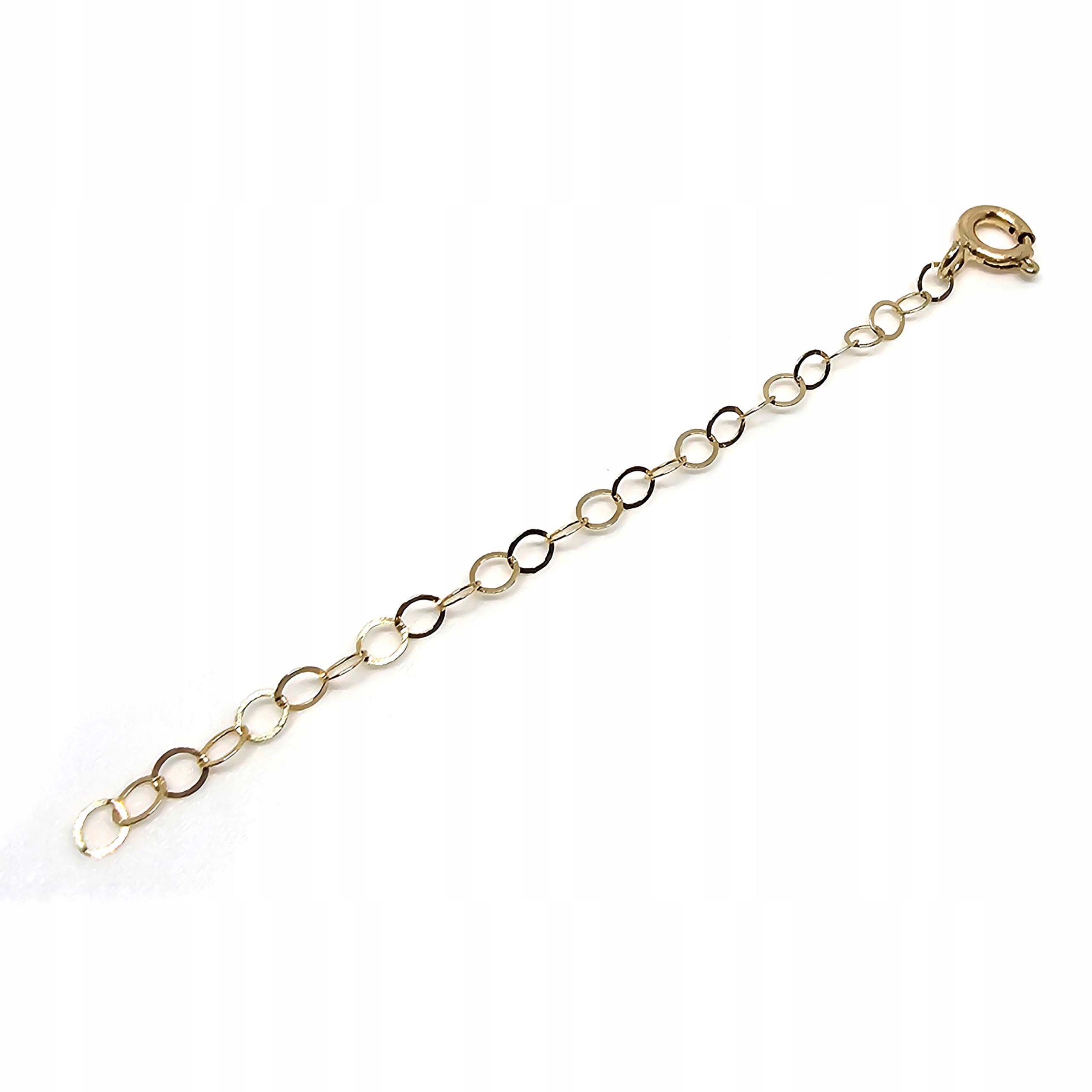 Zlatá prodlužka k řetízku náramky ze zlata, 585 10 cm