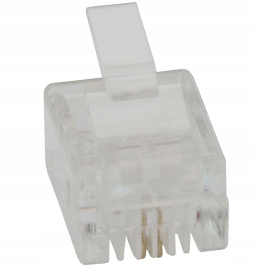Wtyk telefoniczny 6p2c RJ11 1252 10 szt.
