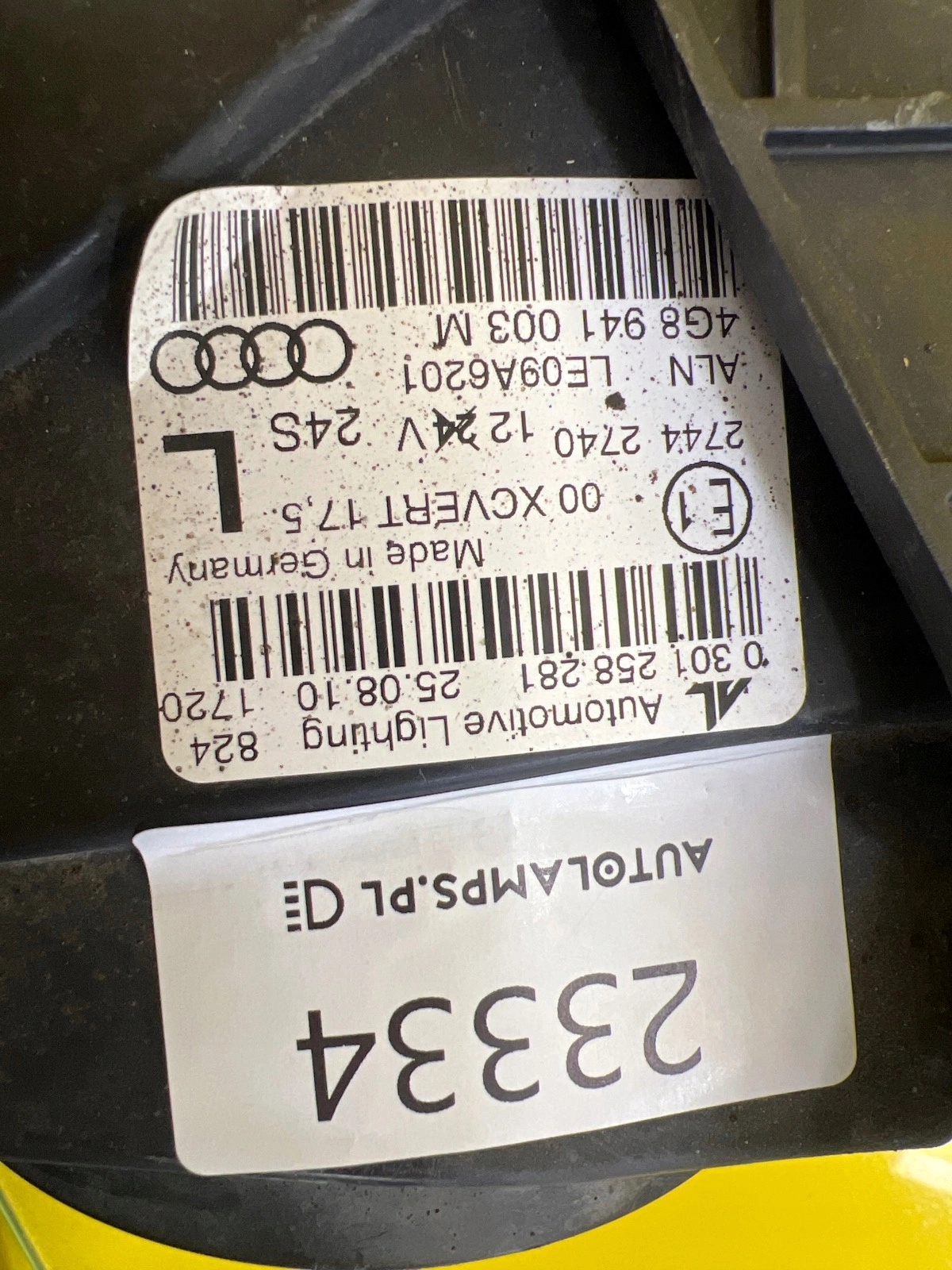 light left front Audi A7 4G8 Xenon Skretna 4G8941003M