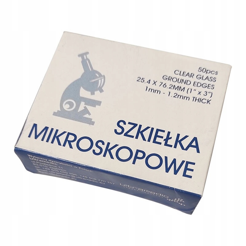 

Szkiełka podstawowe 76x26x1 zmatowione, 50 szt.