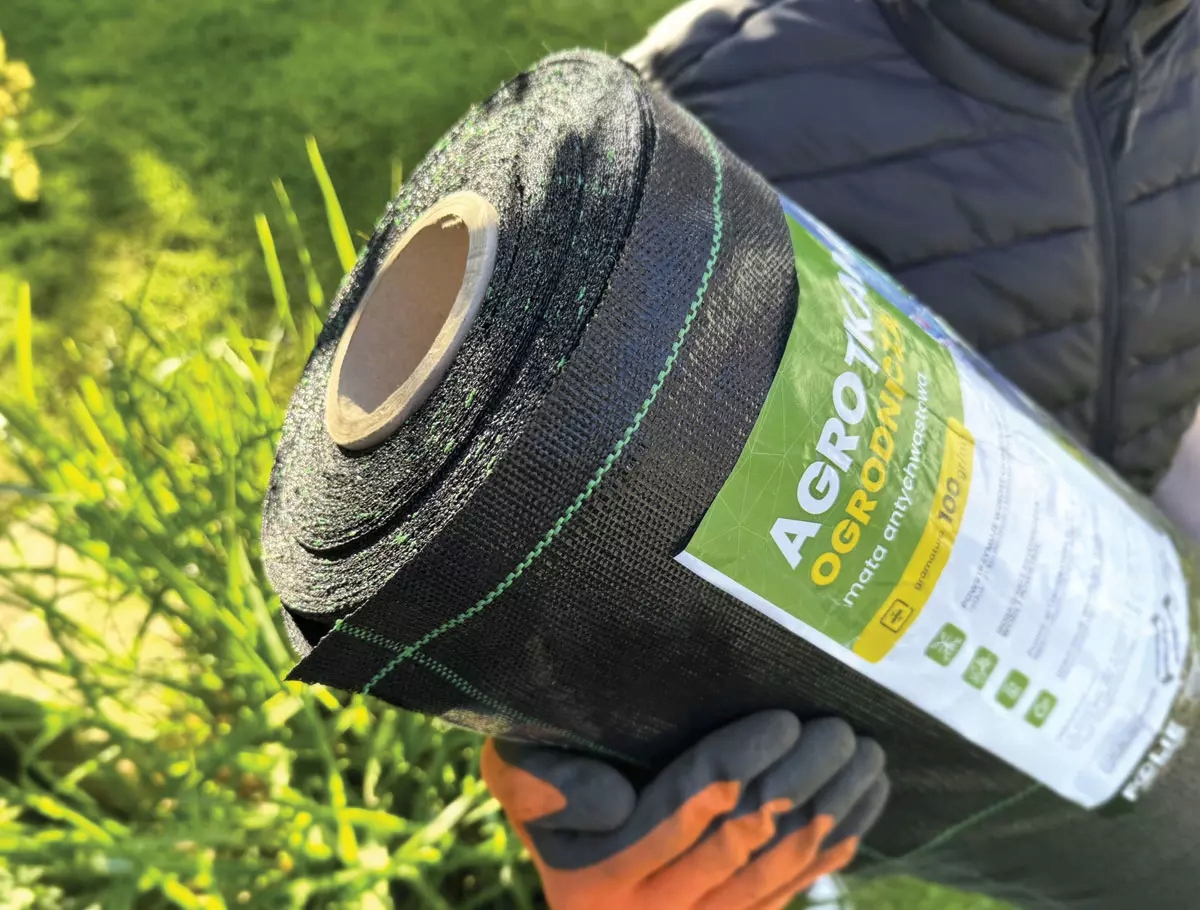 Agrotkanina czarna 100g 0,4x100m Uv 7 lat! ściółkująca przeciw chwastom