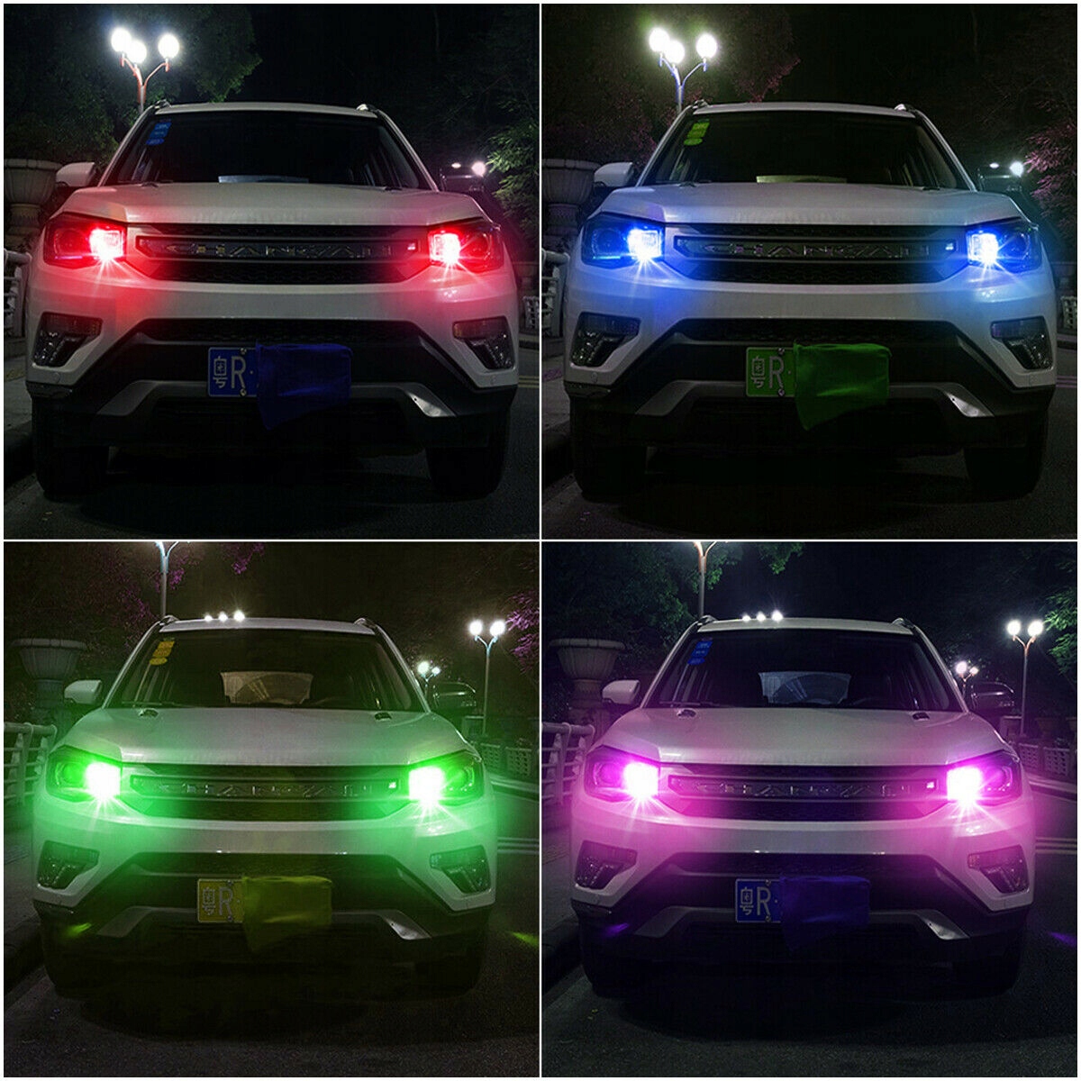 [2 ZAROWKI W5W LED T10 RGB + PILOT MITSUBISHI MAZDA]изображение 11
