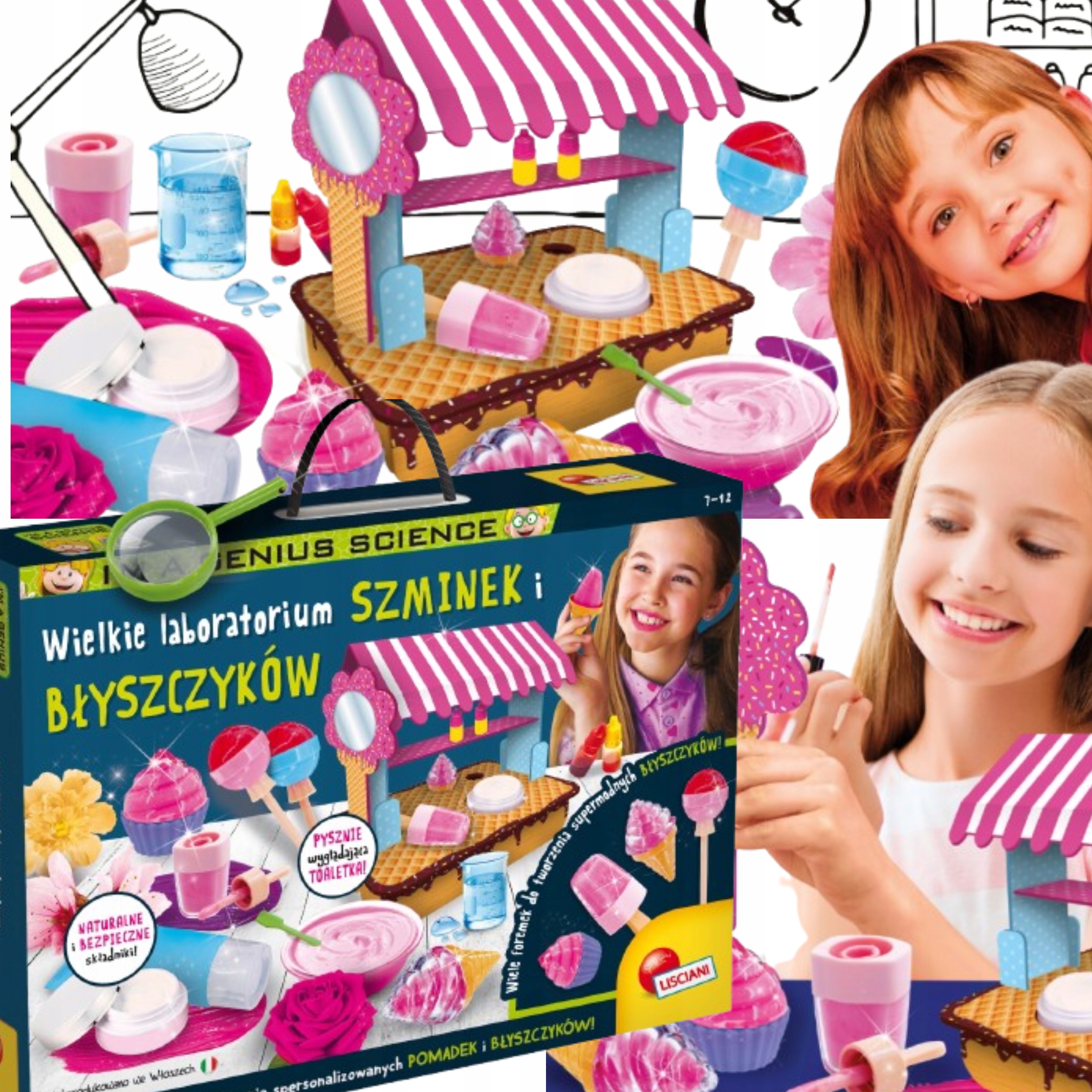 LISCIANI I'M A GENIUS LABORATORIUM SZMINEK I BŁYSZCZYKÓW PODSTAWY MAKIJAŻU