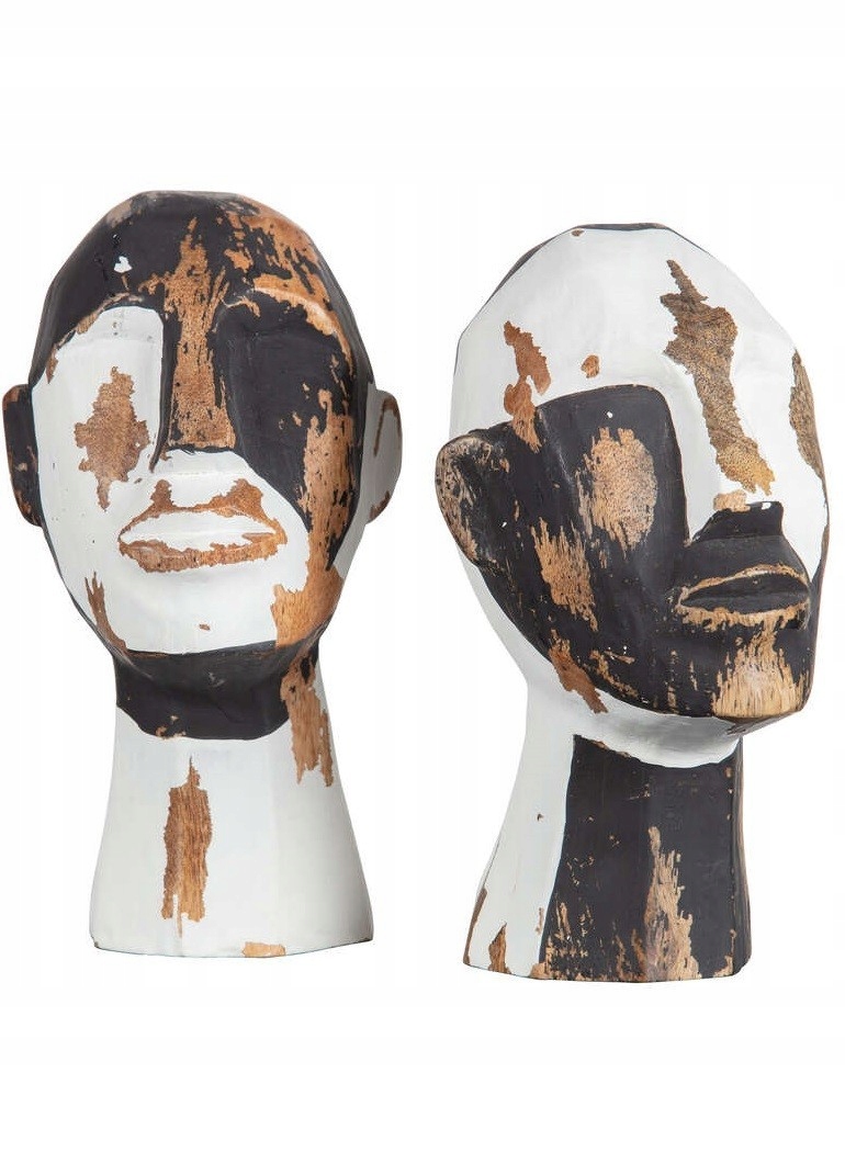 Sada figúrok Kenji, bielo-čiernych, Woood