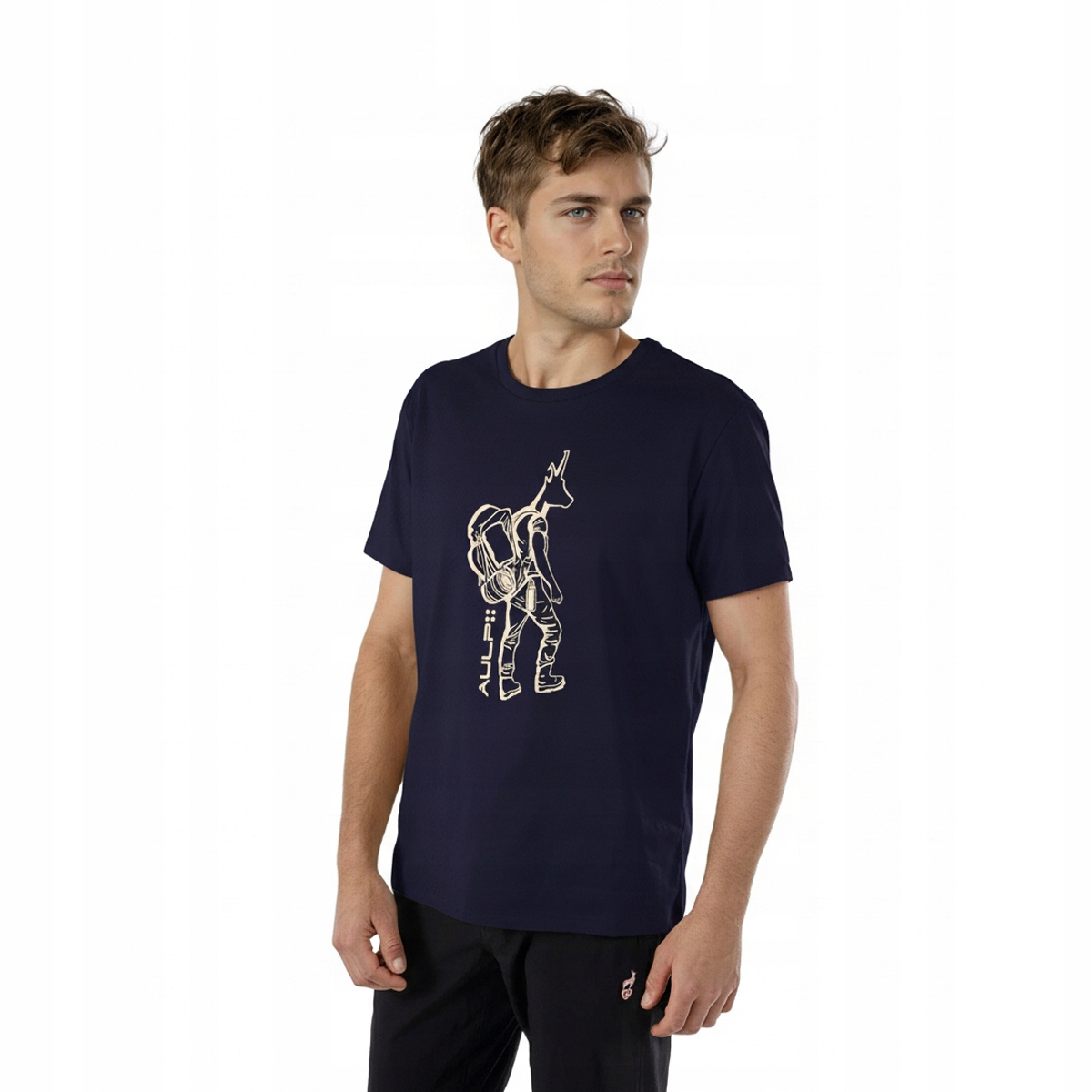 Pánské tričko Aulp Ticco, volný střih s potiskem velikost M