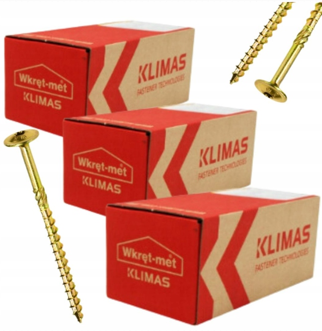 Multipack 3x Konstrukční šrouby na dřevo s podložkovou hlavou Wkcp 6x100 100 Ks