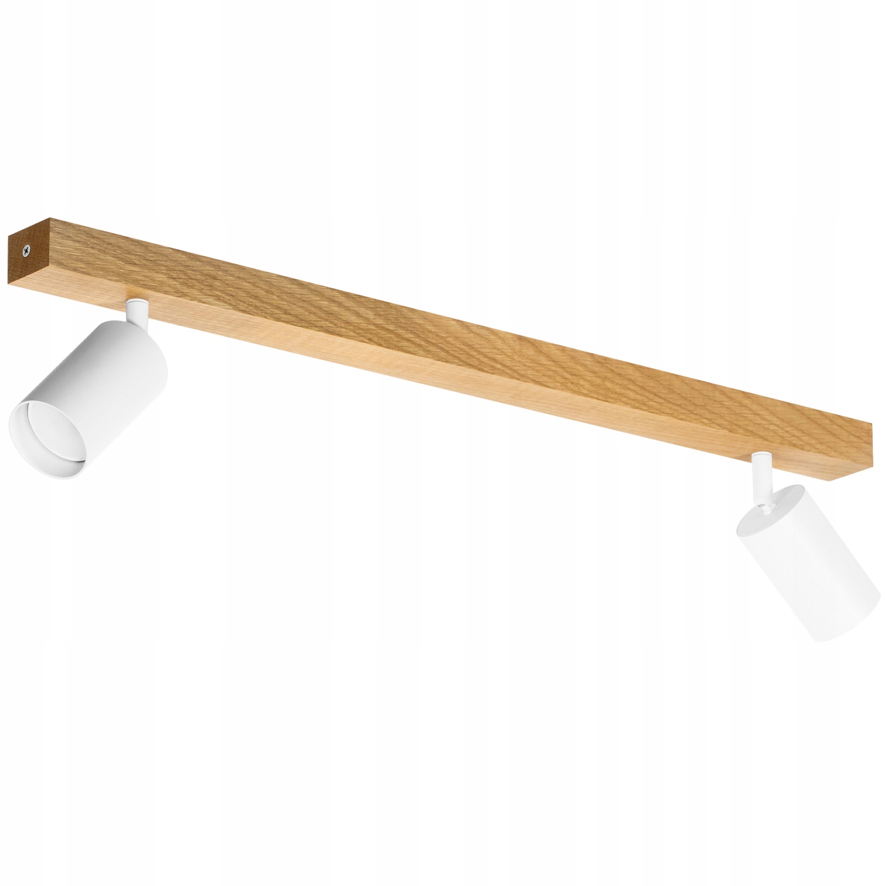 Spot Led Stropní Svítidlo Dubová Tuba Modern 60 cm 2 x GU10 Bílá Nástěnný