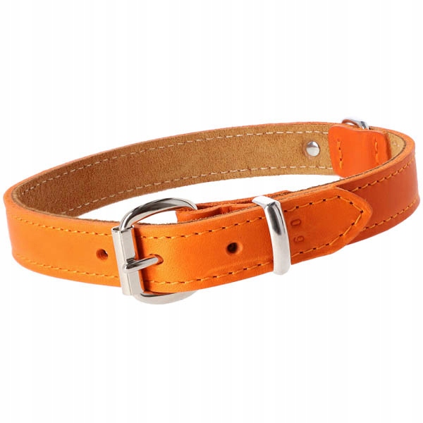 

Dingo Obroża Skórzana Soft 2,5/60cm Pomarańczowa