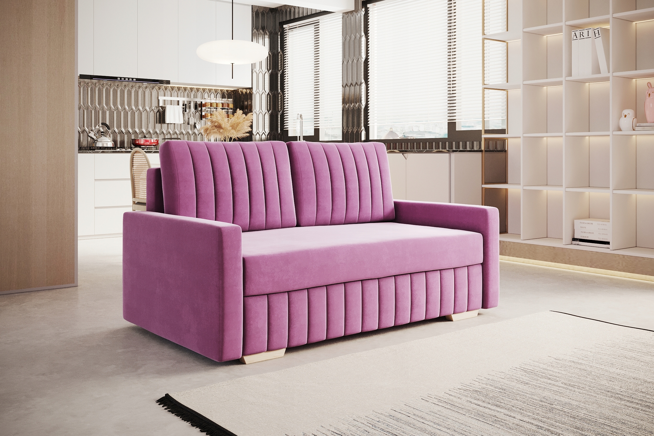 Sofa 2 osobowa ETNA rozkładana pojemnik na pościel Marka inna