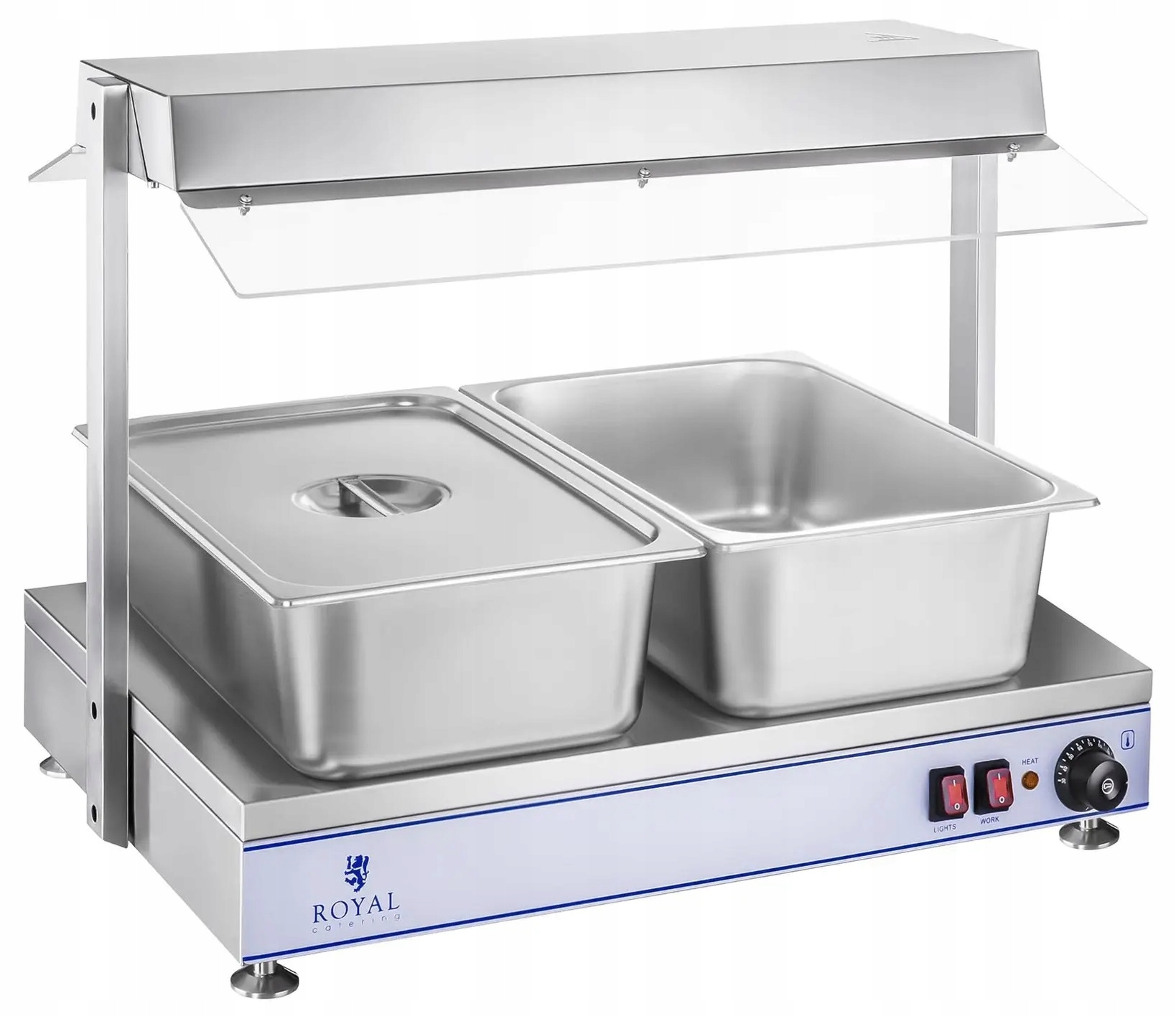 Płyta grzewcza 1100W 70x50 cm 2 halogeny Royal Catering RCHP-70 10010382