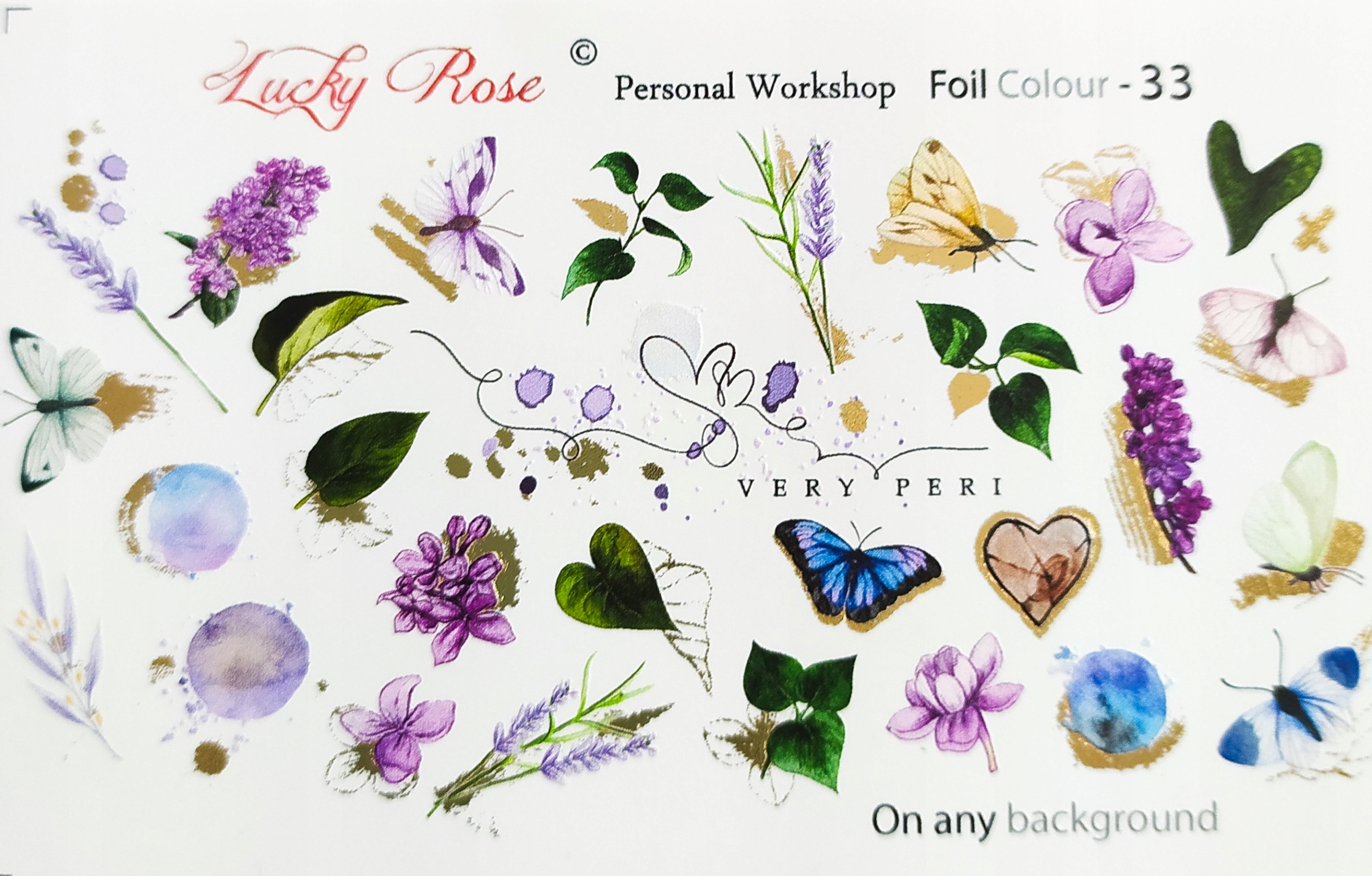 

Naklejki Na Paznokcie Lucky Rose Folia C.GOLD-33