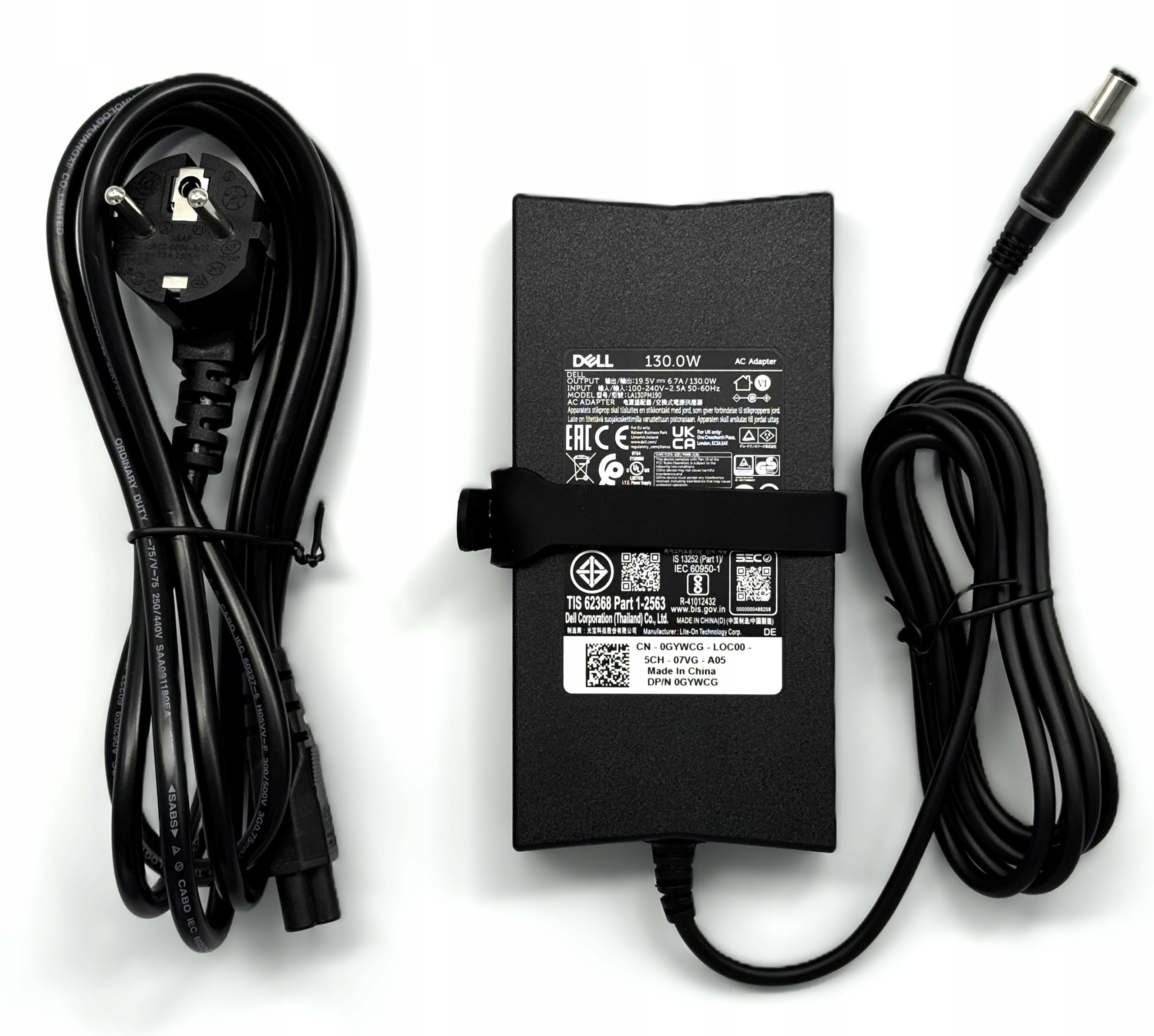 Nový Originální Napájecí Zdroj, Nabíječka Dell 130 W, Silný Konektor 7.4 MM