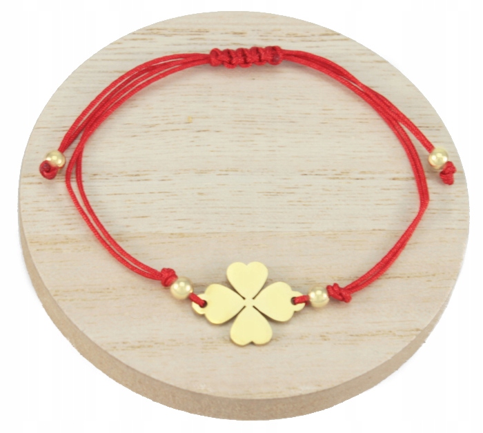 BRANSOLETKA CZERWONA SERCE KONICZYNA STAL CHIRURG Marka Inna marka