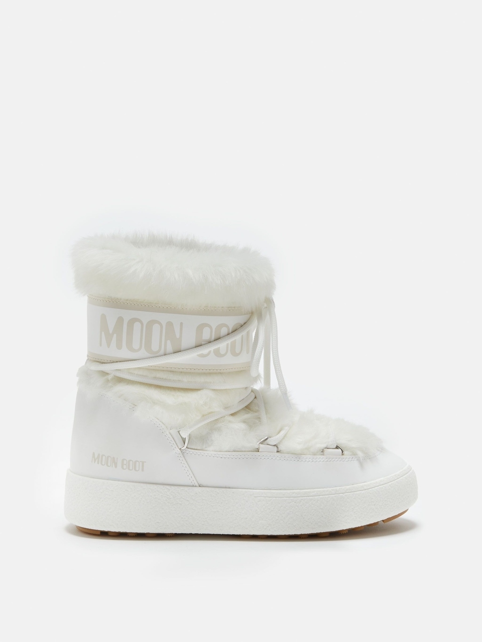 Moon Boot Śniegowce Damskie Ltrack Faux Fur White 41