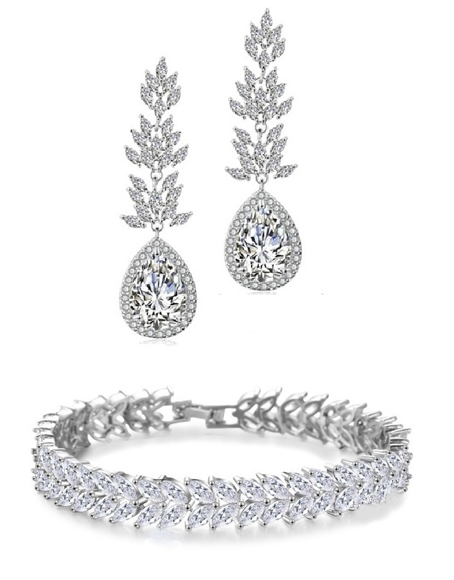 Exkluzivní Svatební Komplet S Diamantovými Zirkony