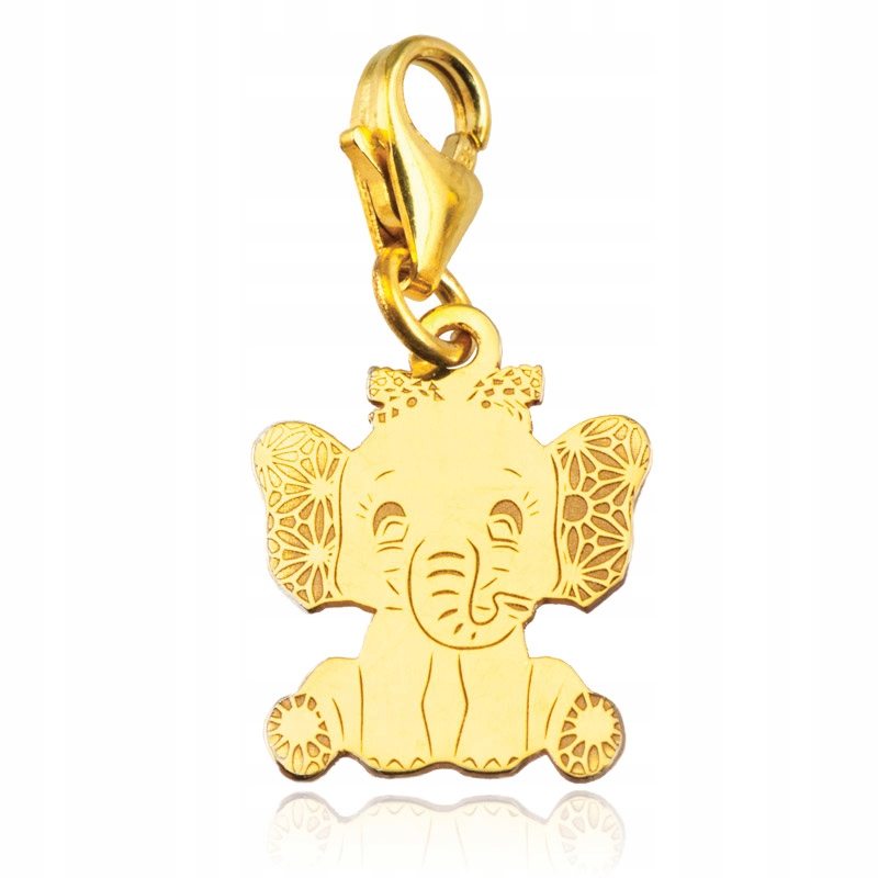 ZŁOTY CHARMS SŁONIK DZIEWCZYNKA PR 333
