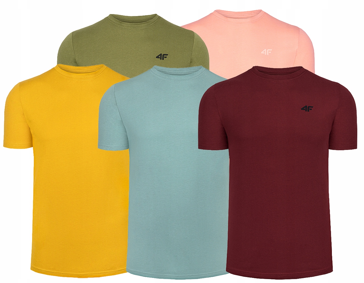 

4F T-shirt Męski x5 Zestaw Kolekcja Limitowana S