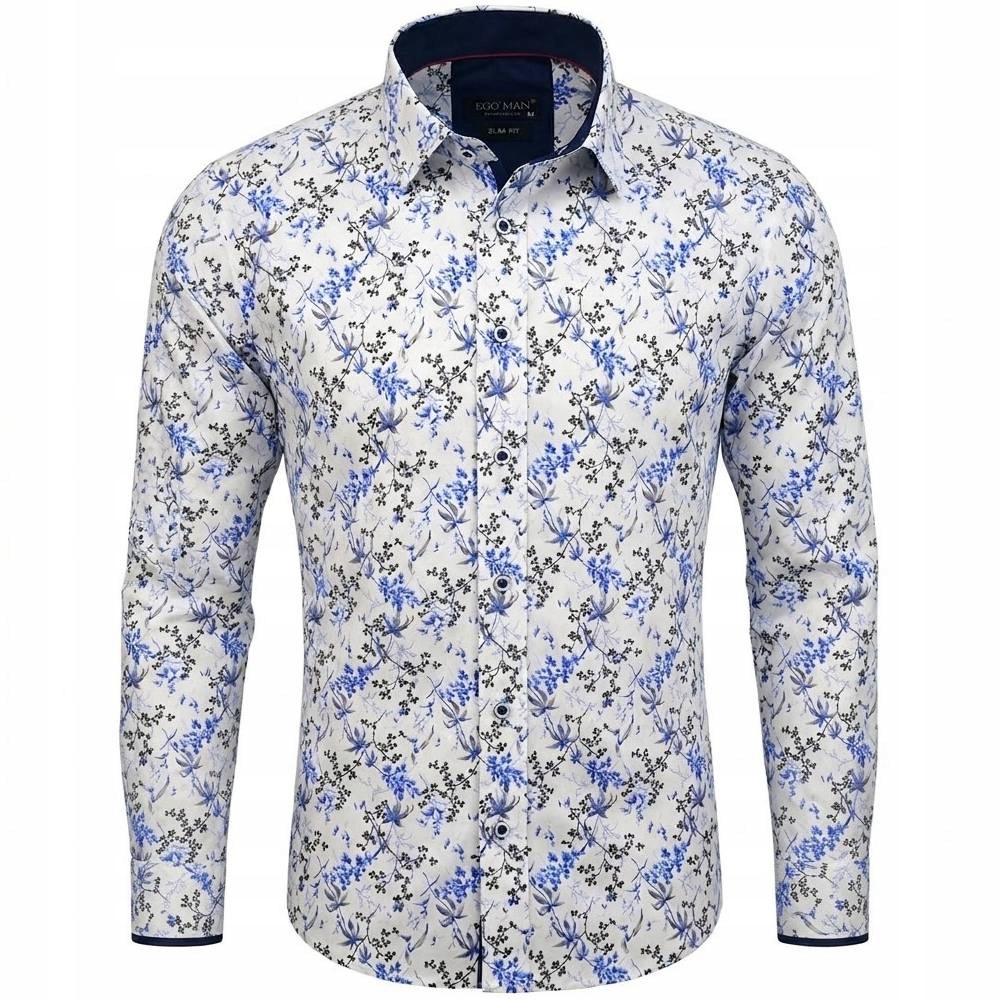 Ego Man košile pánská ES-315-02 slim fit 3XL bílá