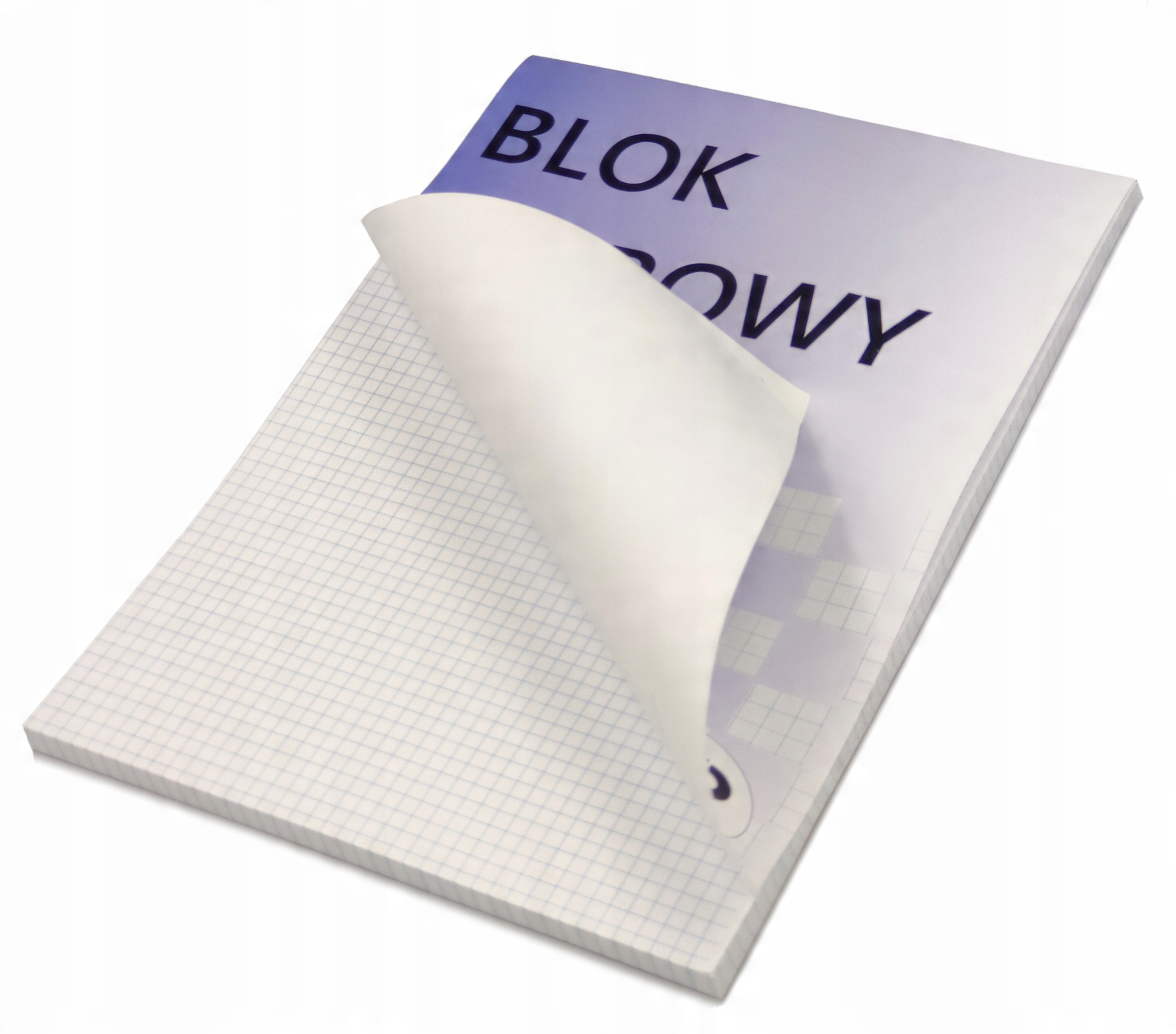 

Blok biurowy biały rysunkowy A6 kratka 100 kartek