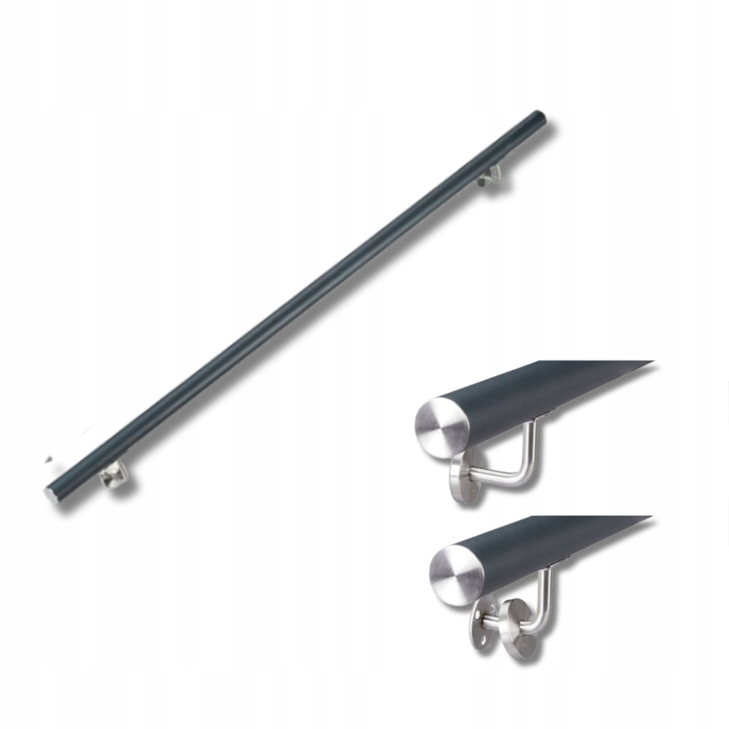 Priečka na schody z nehrdzavejúcej ocele Vonku Balustrada Antracit