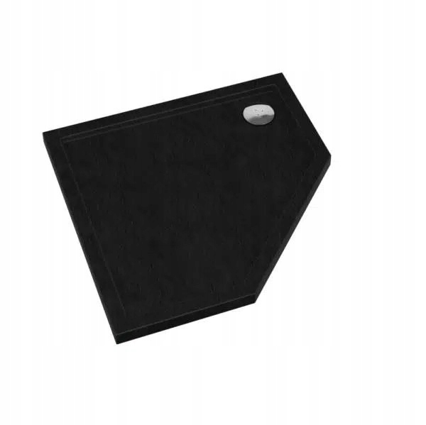 Schedpol Sharper Black Stone brodzik pięciokątny 90x90