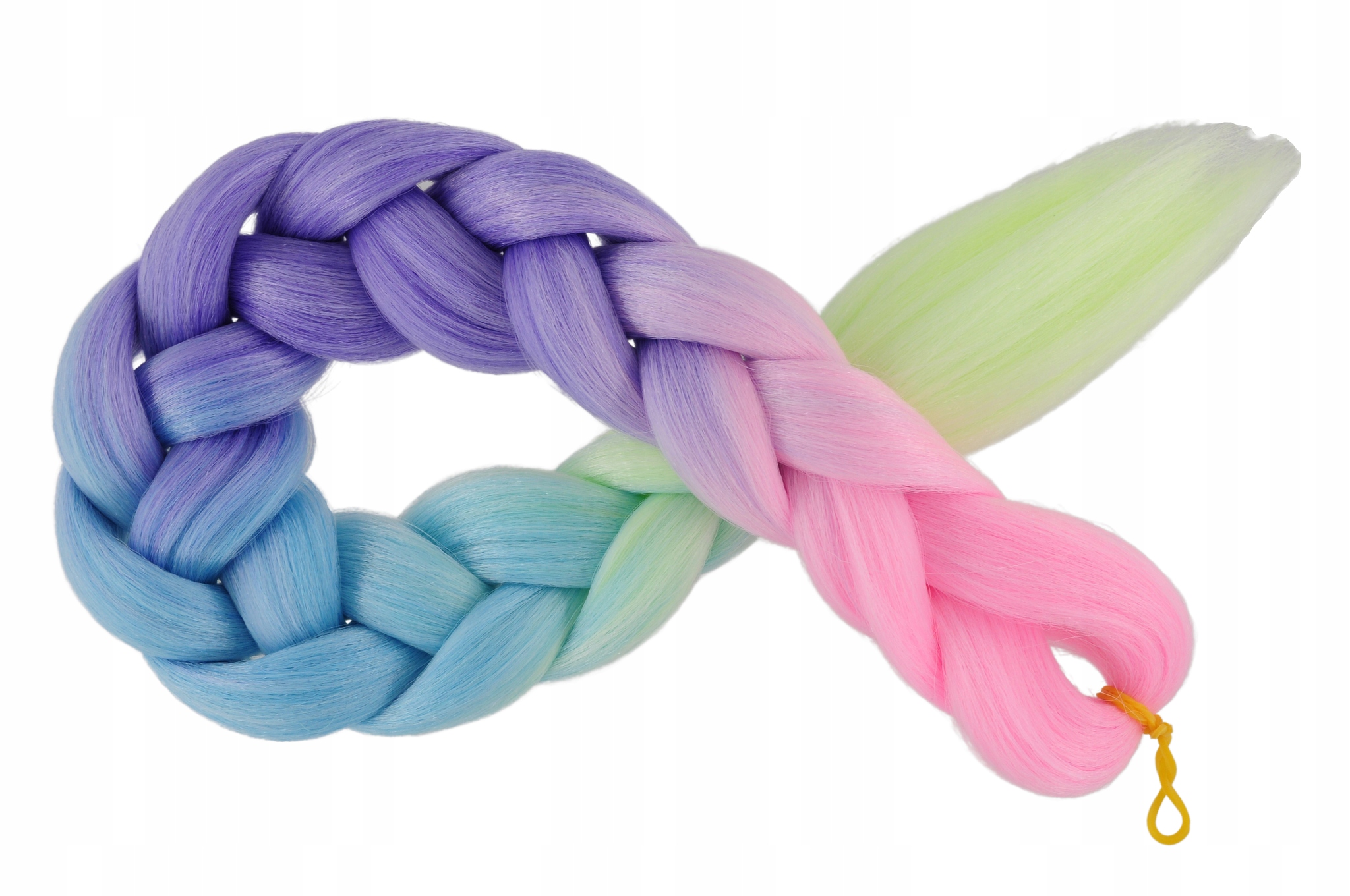 WŁOSY SYNTETYCZNE KOLOROWE WARKOCZYKI DREDY 4K.026