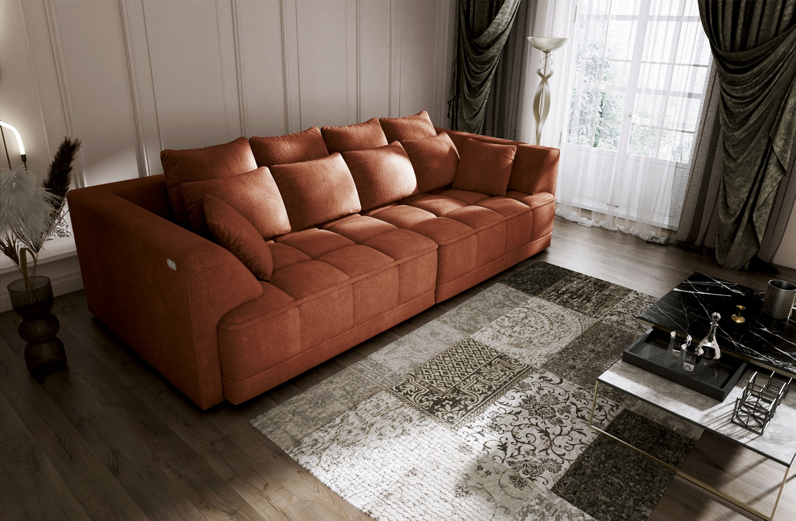 Moderní pohovka Tiga BigSofa elektrické sedadlo Versailles Novinka